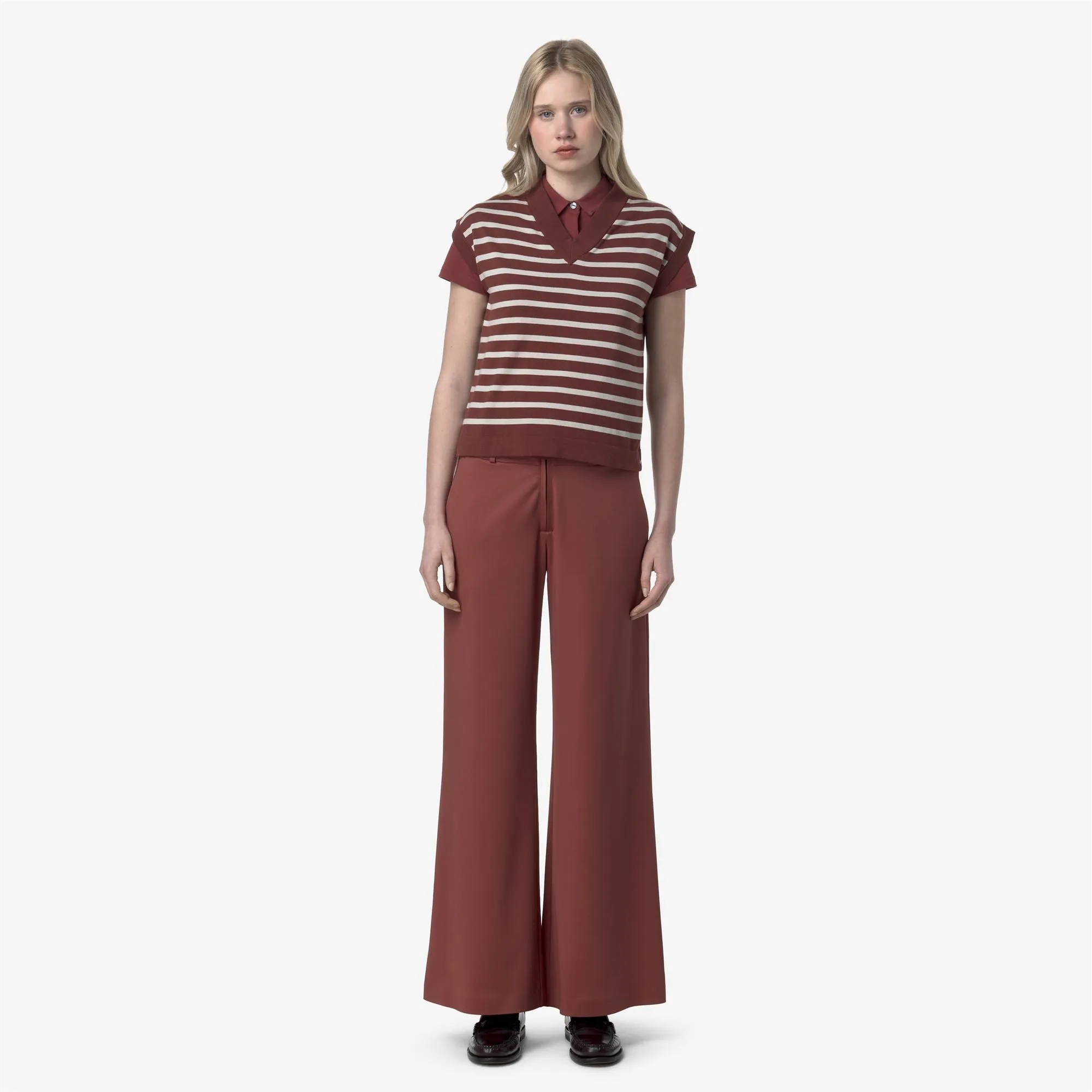 JALLE SL SPACER - Pants - Sport Trousers - WOMAN - RED BROWNISH sold by K-Way product image thumbnail 3