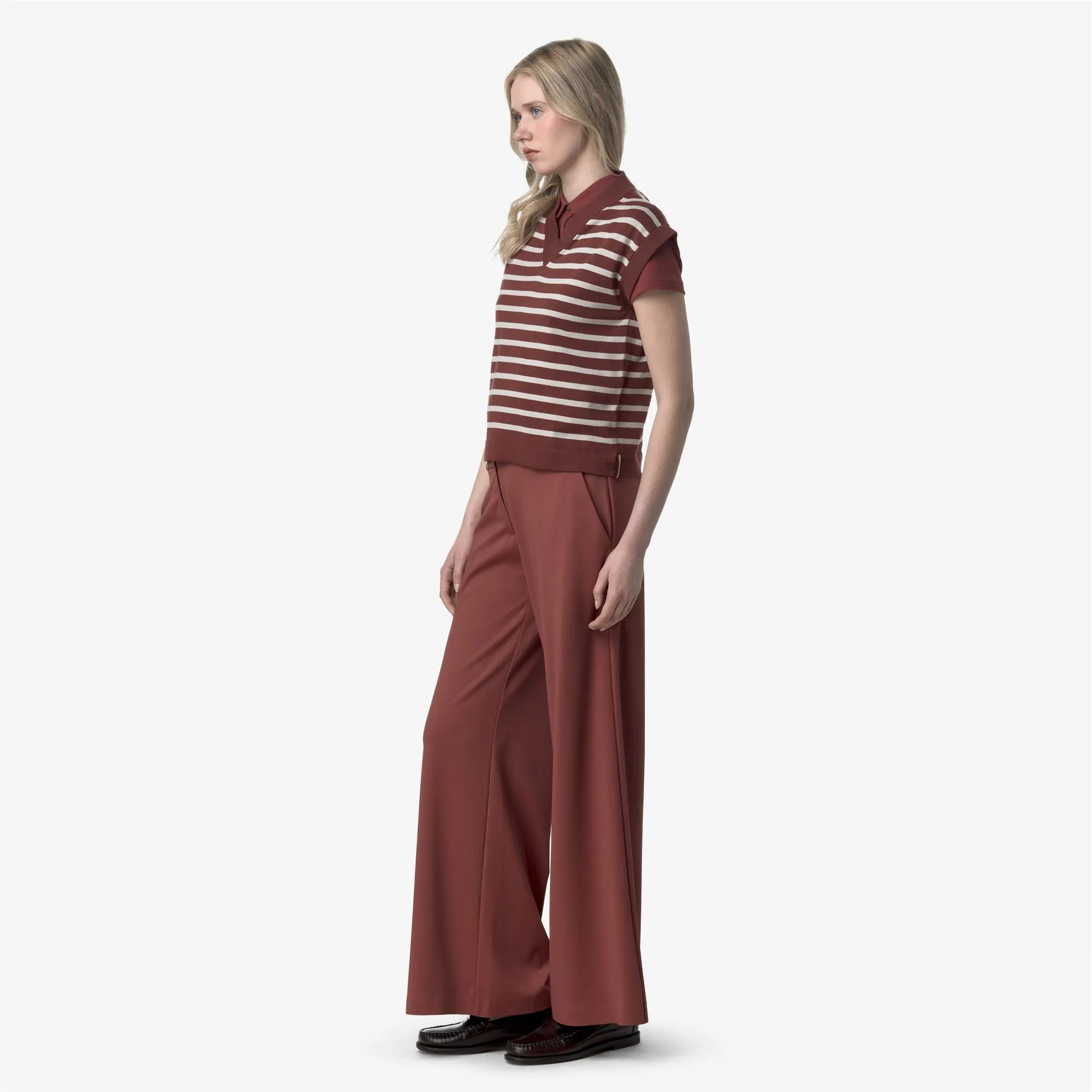 JALLE SL SPACER - Pants - Sport Trousers - WOMAN - RED BROWNISH sold by K-Way product image thumbnail 4