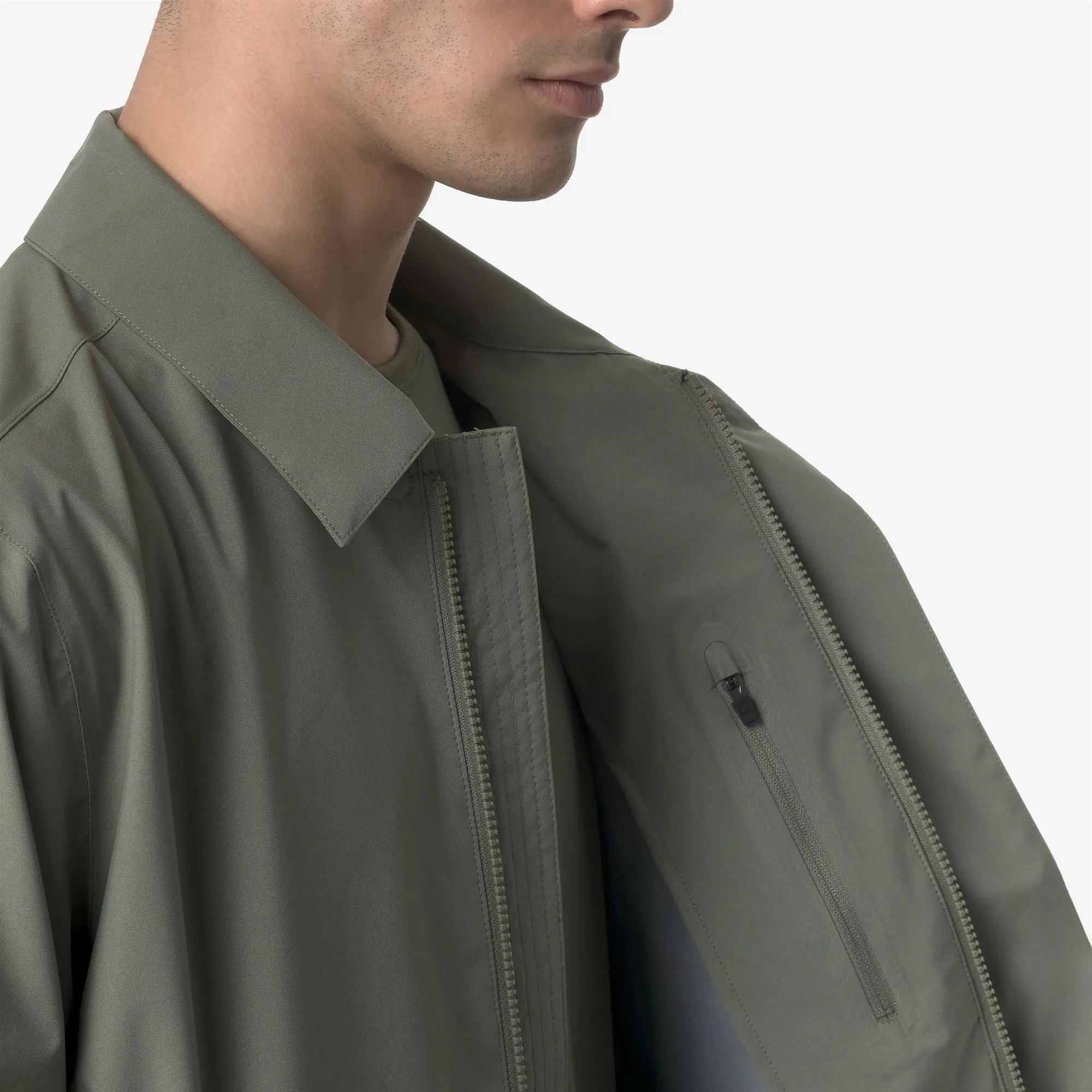 BROEN STRETCH 2L - Jackets - Short - MAN - GREEN LICHEN sold by K-Way product image thumbnail 2