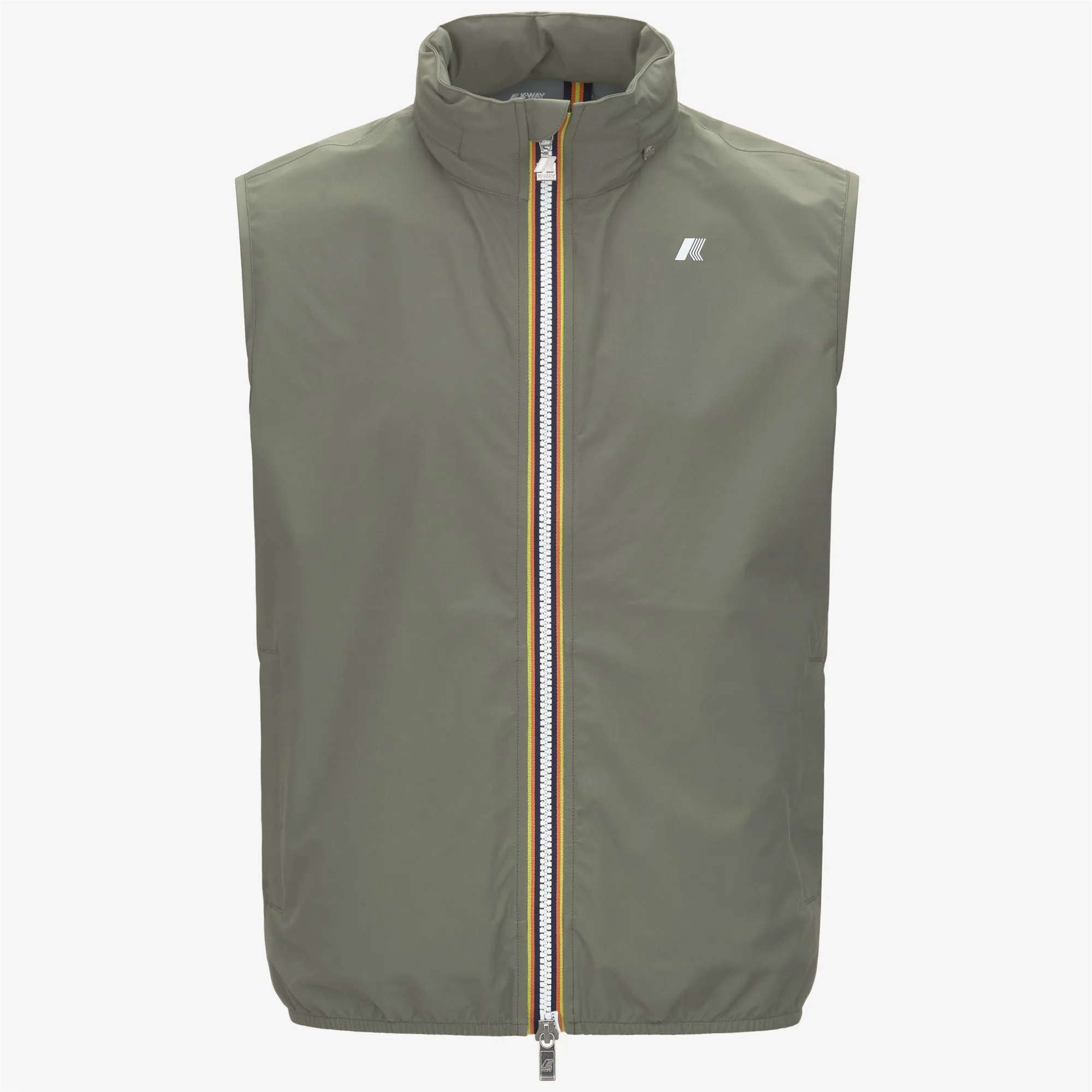 VALEN STRETCH DOT - Jackets - Vest - MAN - GREEN LICHEN sold by K-Way