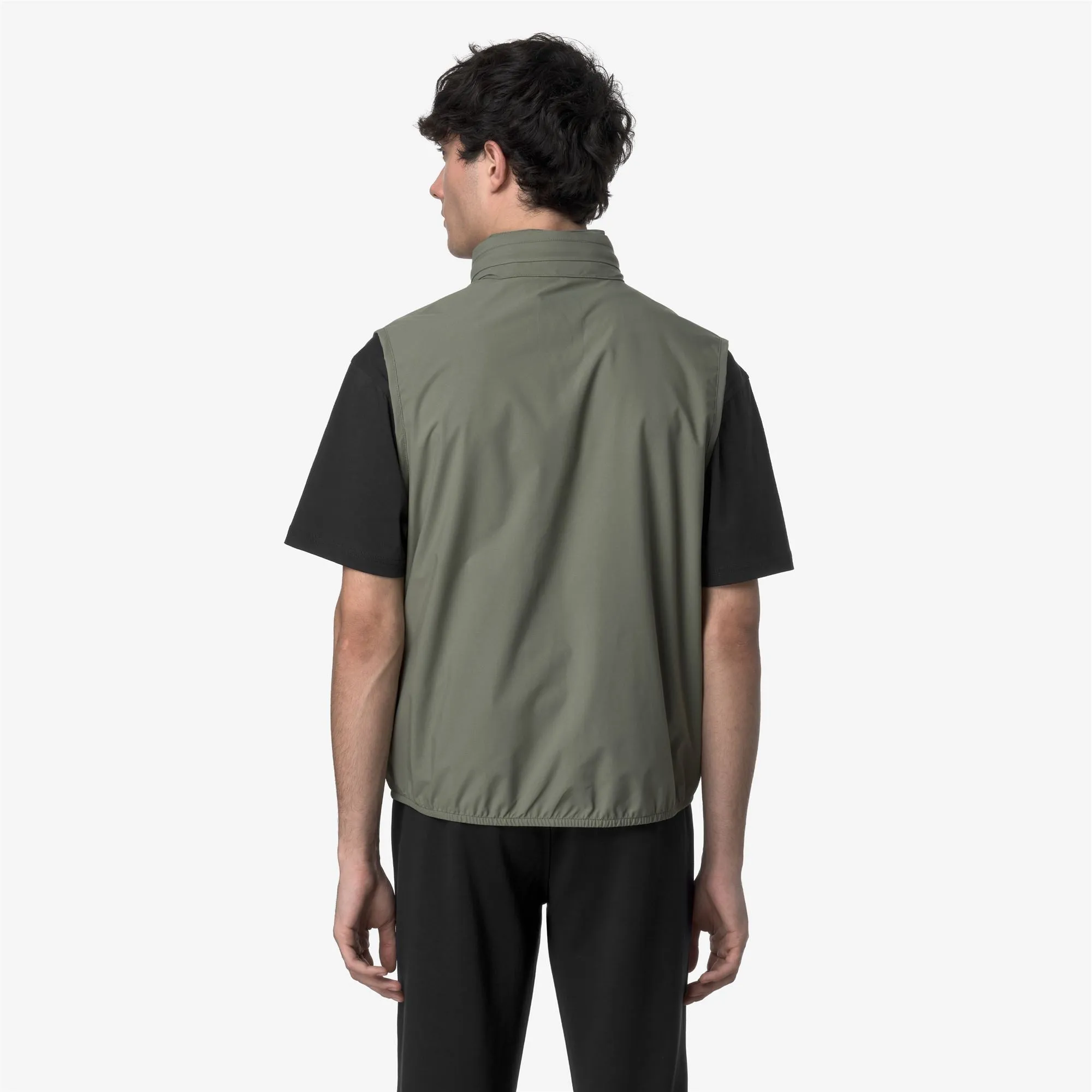 VALEN STRETCH DOT - Jackets - Vest - MAN - GREEN LICHEN sold by K-Way product image thumbnail 5