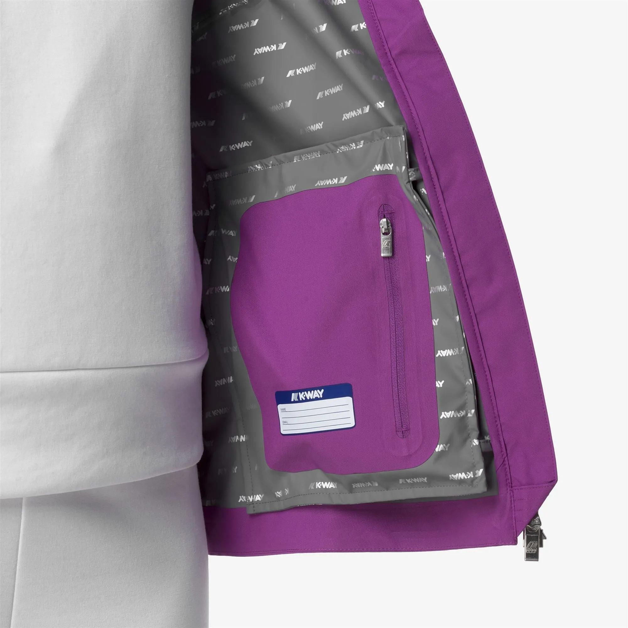 MARGUERITE STRETCH DOT - Jackets - Mid - Woman - Violet sold by K-Way product image thumbnail 2