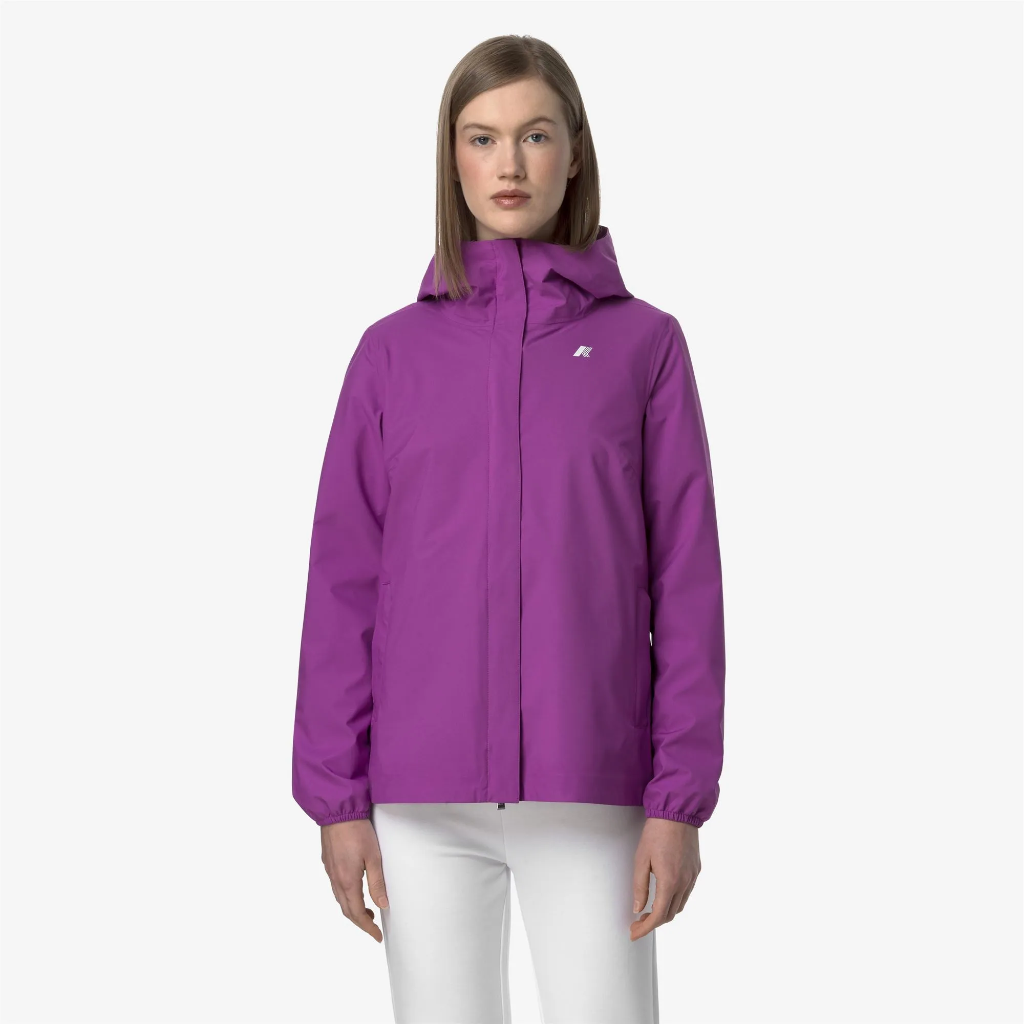 MARGUERITE STRETCH DOT - Jackets - Mid - Woman - Violet sold by K-Way product image thumbnail 3