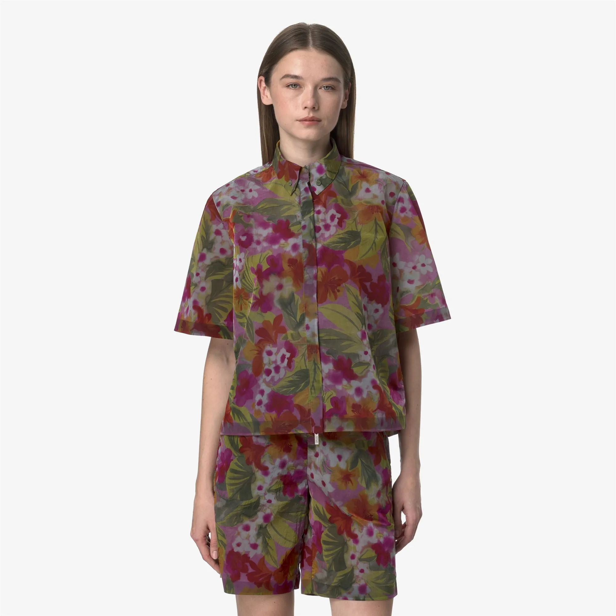 LIZET PRINT - Jackets - Short - WOMAN - FLORAL PRINT sold by K-Way product image thumbnail 3