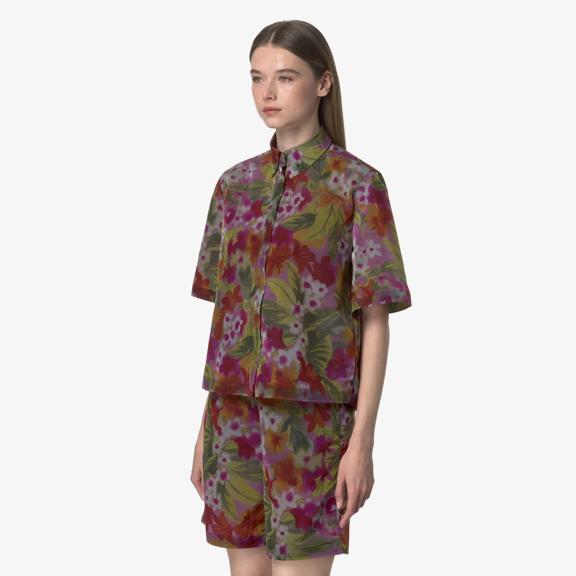 LIZET PRINT - Jackets - Short - WOMAN - FLORAL PRINT sold by K-Way product image thumbnail 4