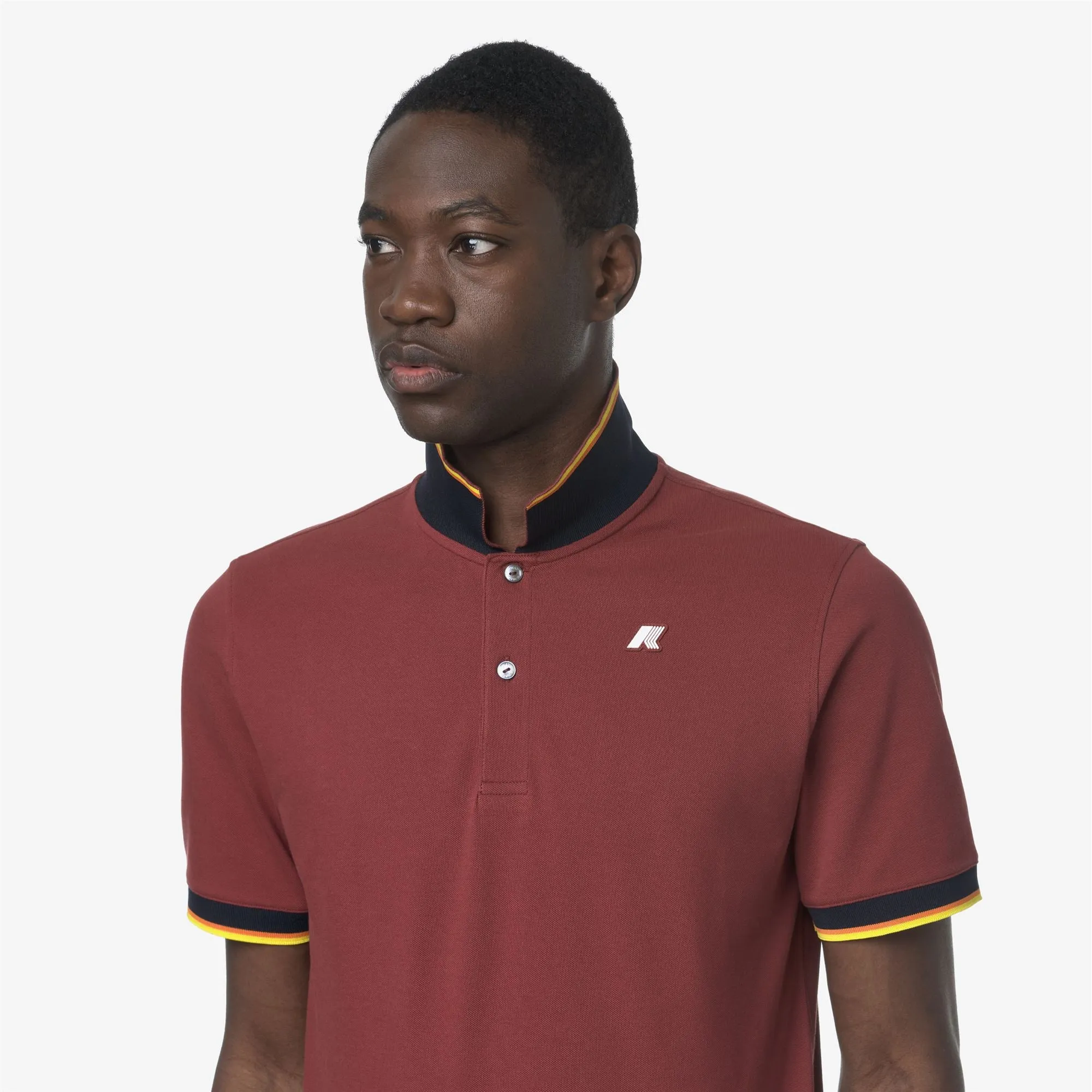 VINCENT SLIM PIQUE - Polo Shirts - Polo - Man - Red Jasper sold by K-Way product image thumbnail 2