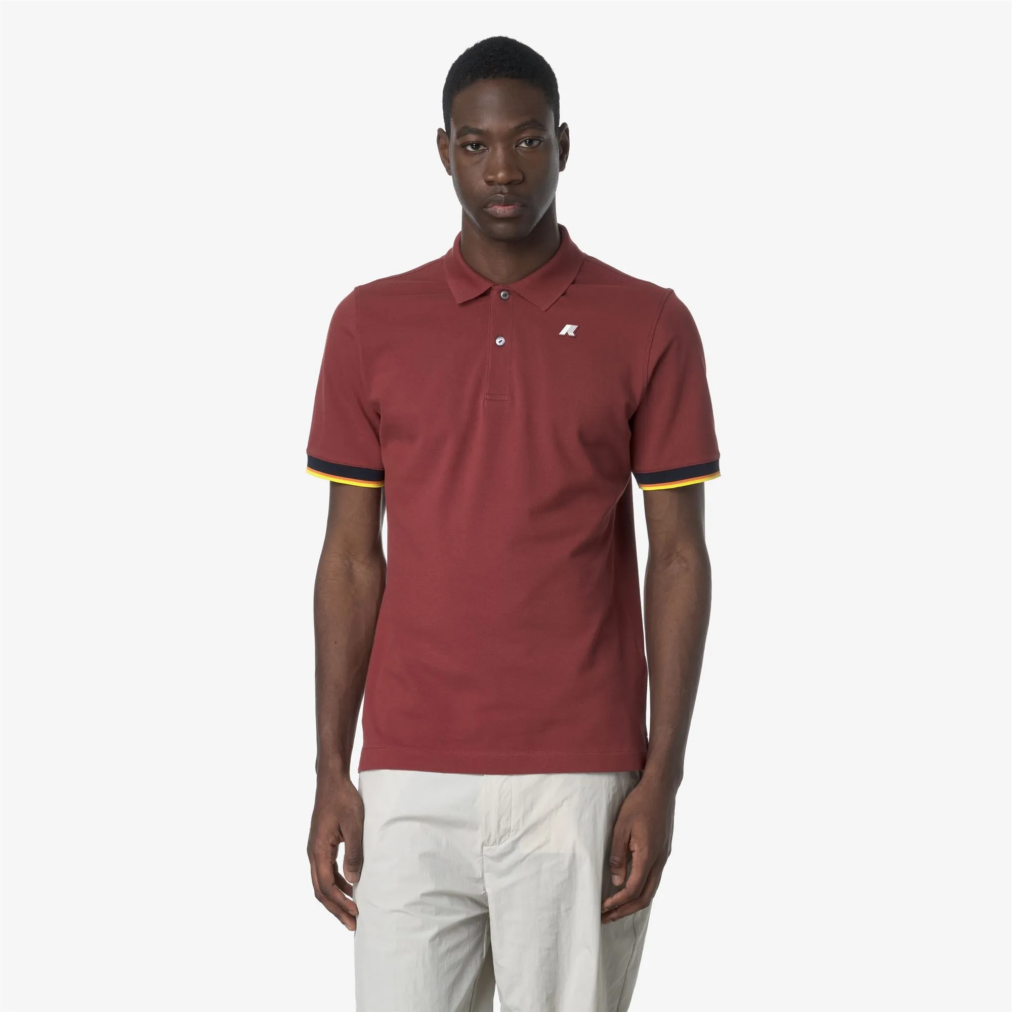 VINCENT SLIM PIQUE - Polo Shirts - Polo - Man - Red Jasper sold by K-Way product image thumbnail 3