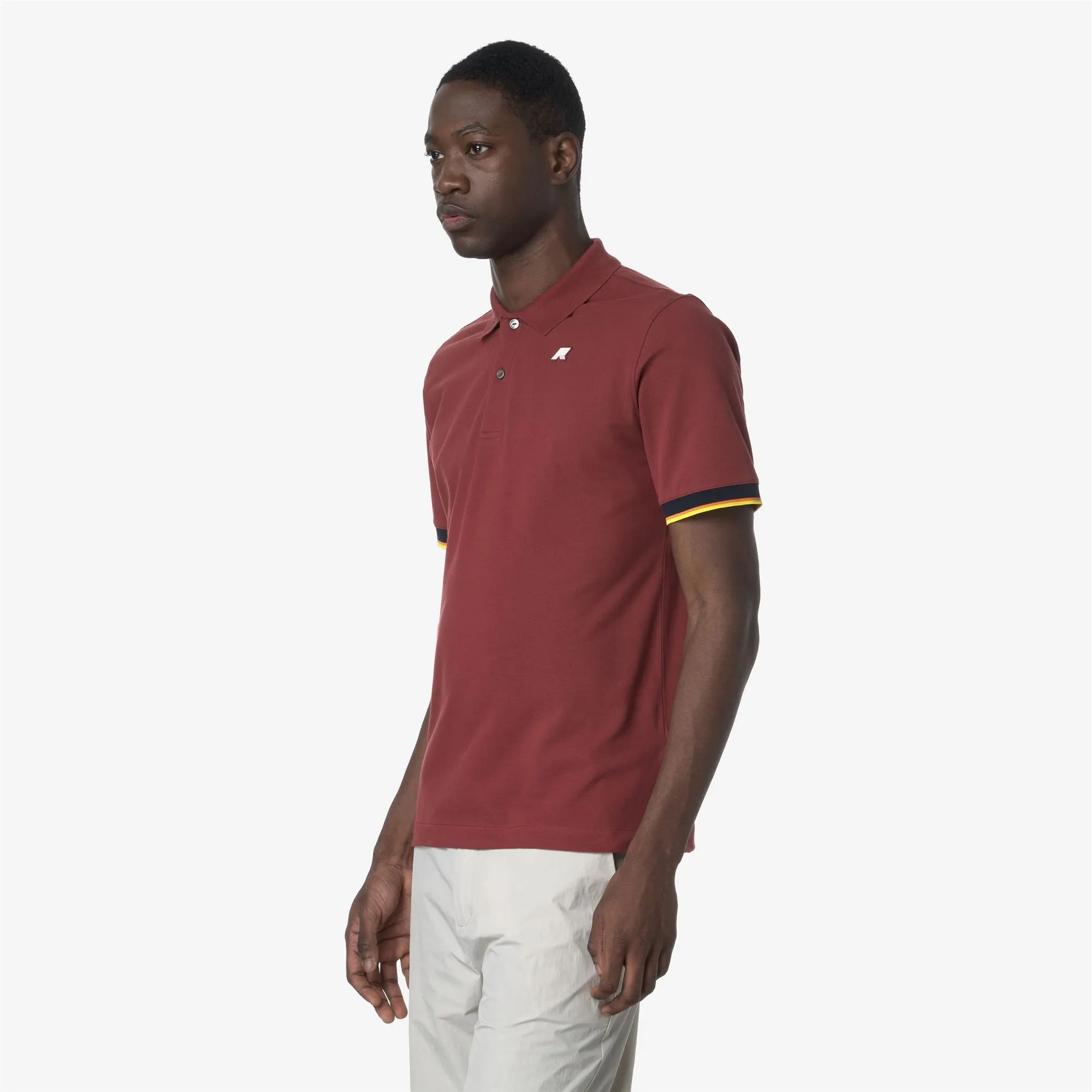 VINCENT SLIM PIQUE - Polo Shirts - Polo - Man - Red Jasper sold by K-Way product image thumbnail 4
