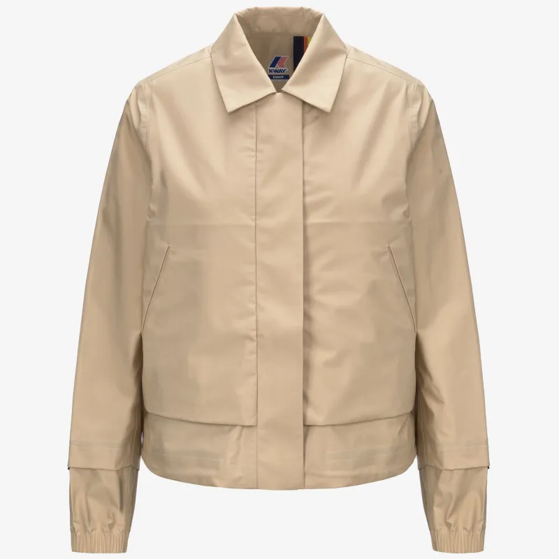 ISARTY 3L POPLIN - Jackets - Short - WOMAN - BEIGE ROPE-BEIGE LT made by K-Way