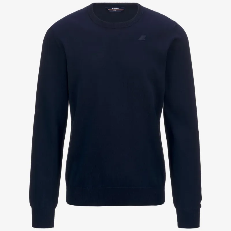 SEBASTIEN COTTON PS - Knitwear - Pull  Over - MAN - BLUE DEPTH sold by K-Way