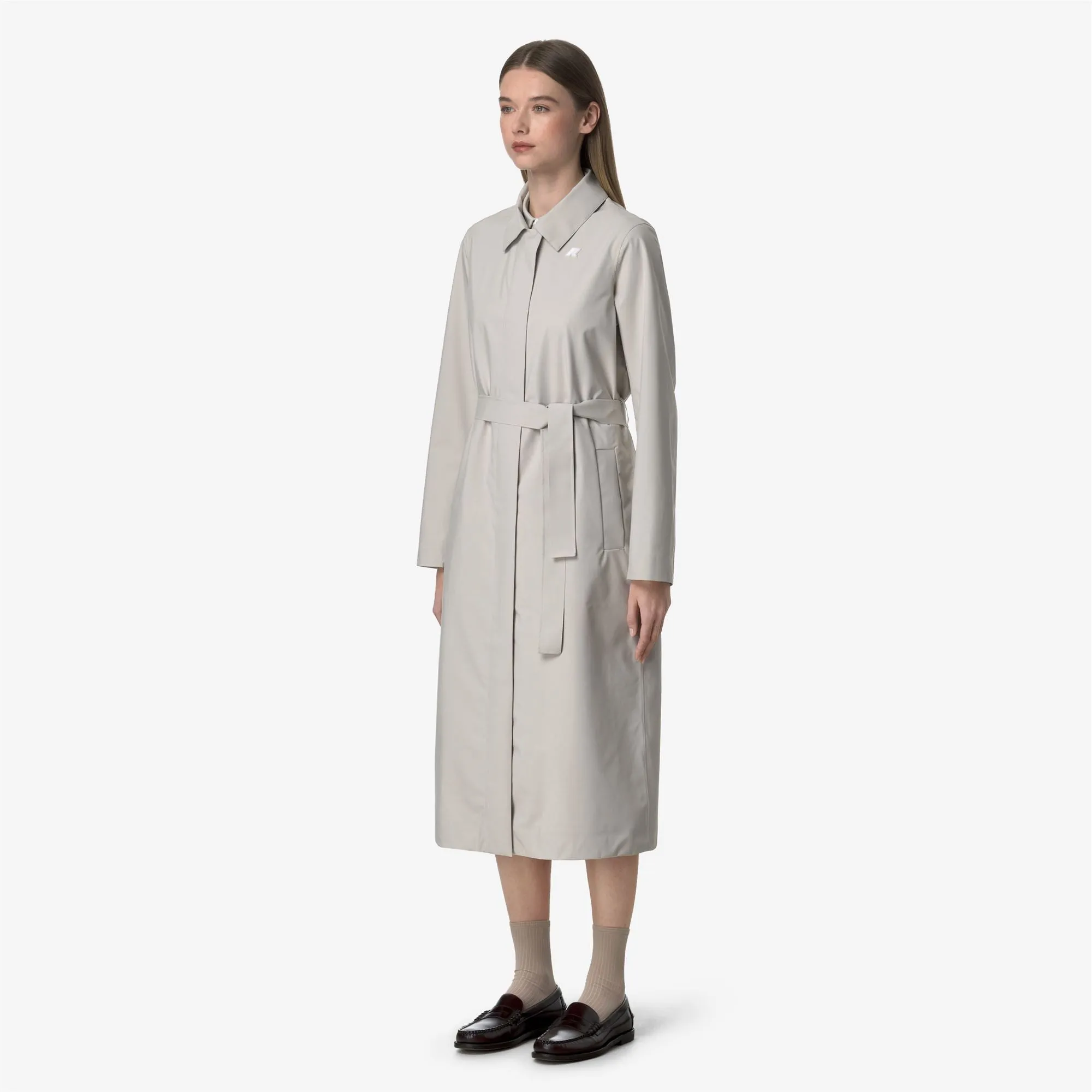 BARBRA STRETCH 2L - Jackets - Long - WOMAN - BEIGE LT sold by K-Way product image thumbnail 4