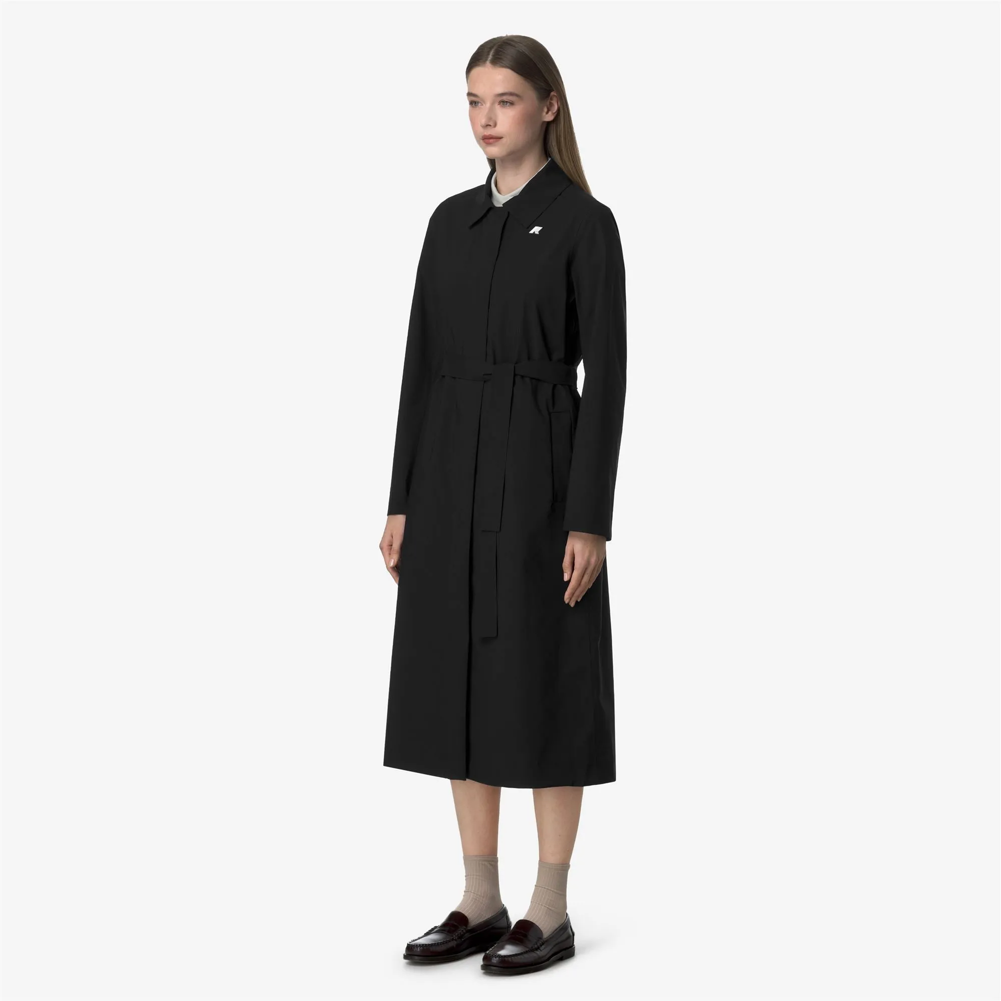 BARBRA STRETCH 2L - Jackets - Long - WOMAN - BLACK PURE sold by K-Way product image thumbnail 4