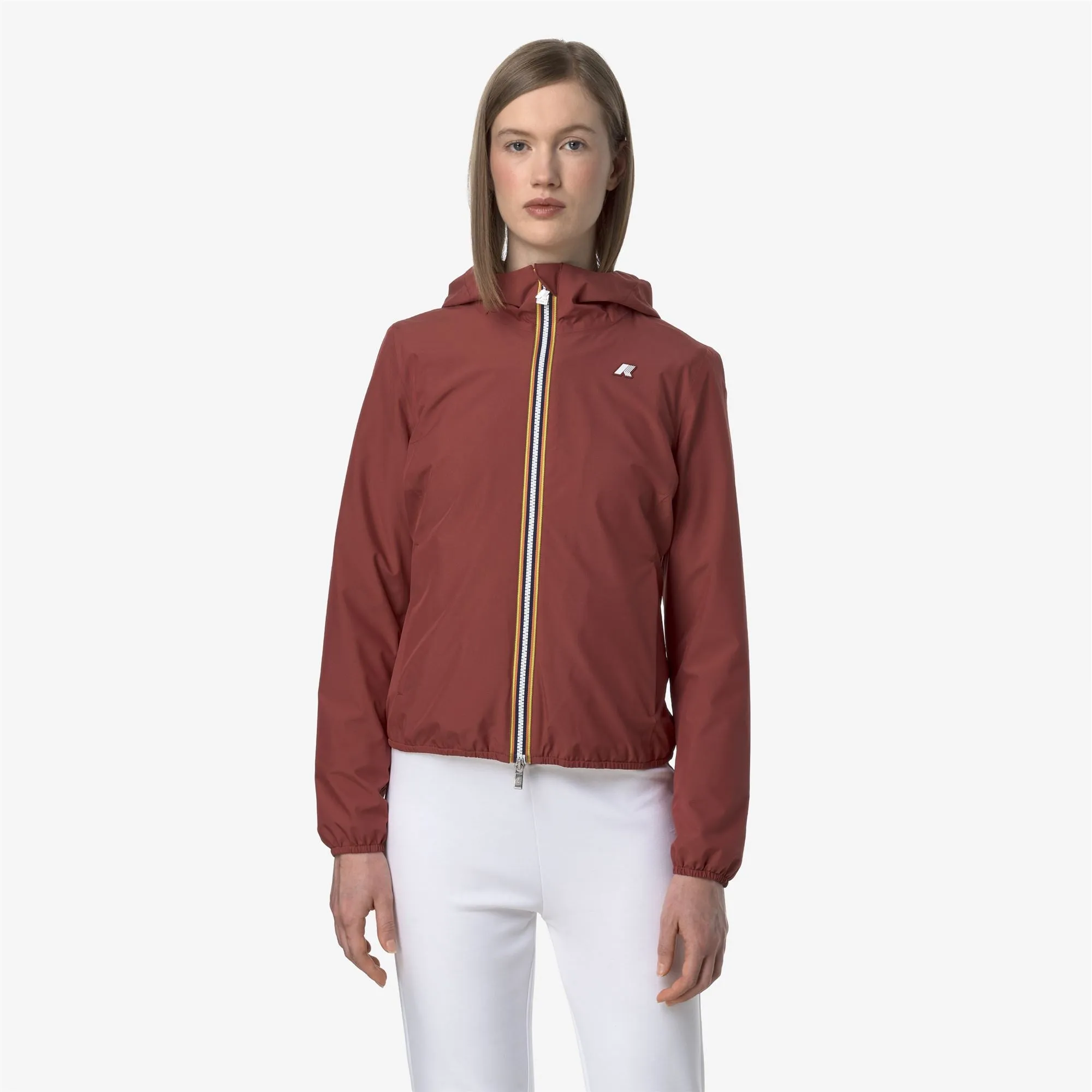 LILY STRETCH POLY JERSEY - Jackets - Short - WOMAN - RED BROWNISH sold by K-Way product image thumbnail 3