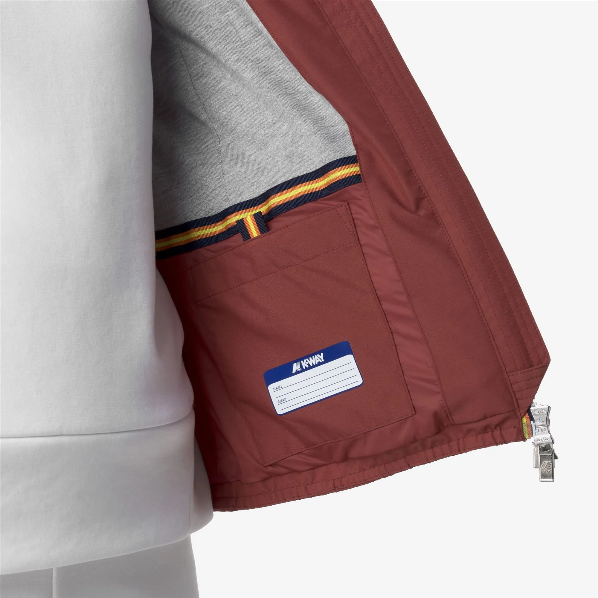 LILY STRETCH POLY JERSEY - Jackets - Short - WOMAN - RED BROWNISH sold by K-Way product image thumbnail 2