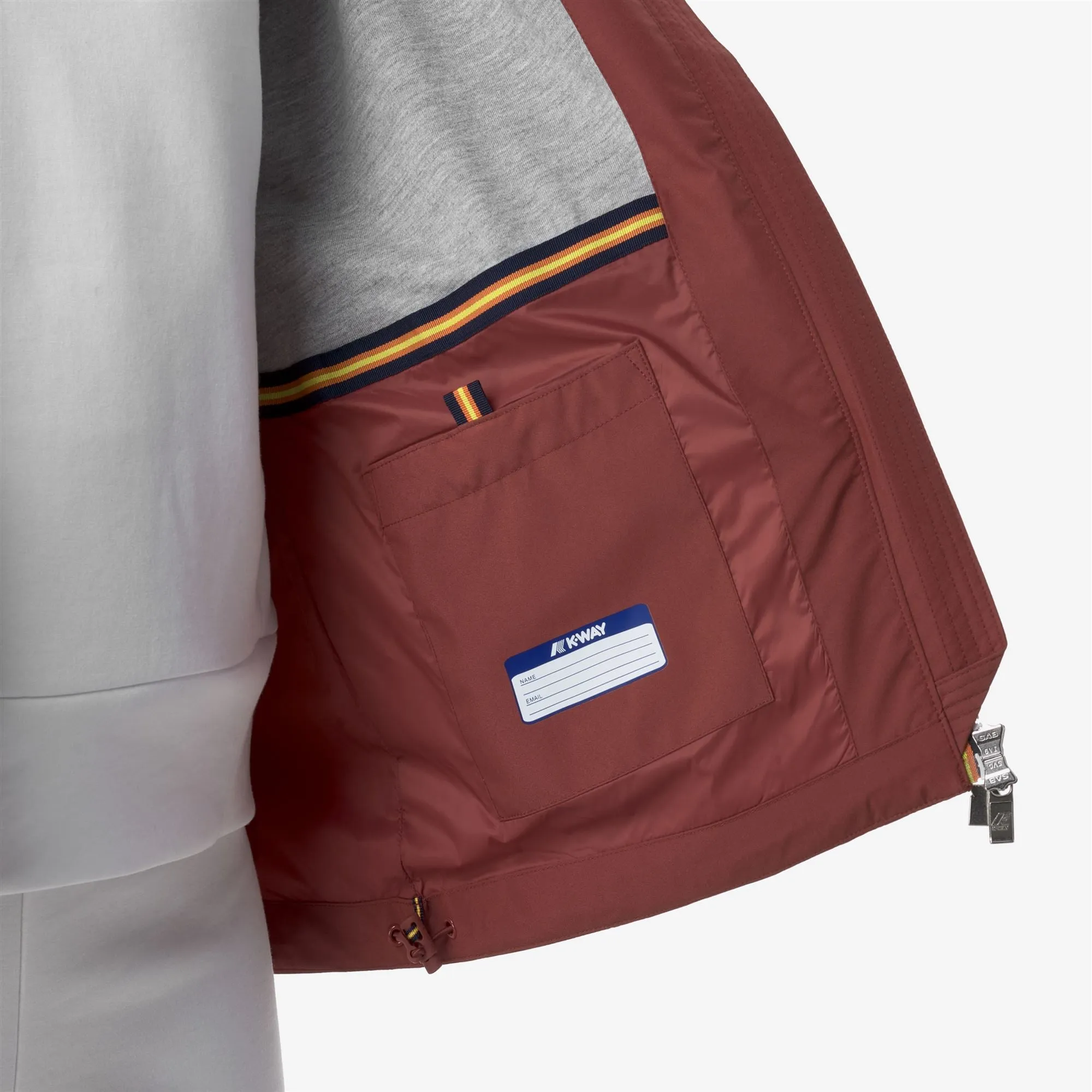 MARGUERITE STRETCH POLY JERSEY - Jackets - Mid - WOMAN - RED BROWNISH sold by K-Way product image thumbnail 2
