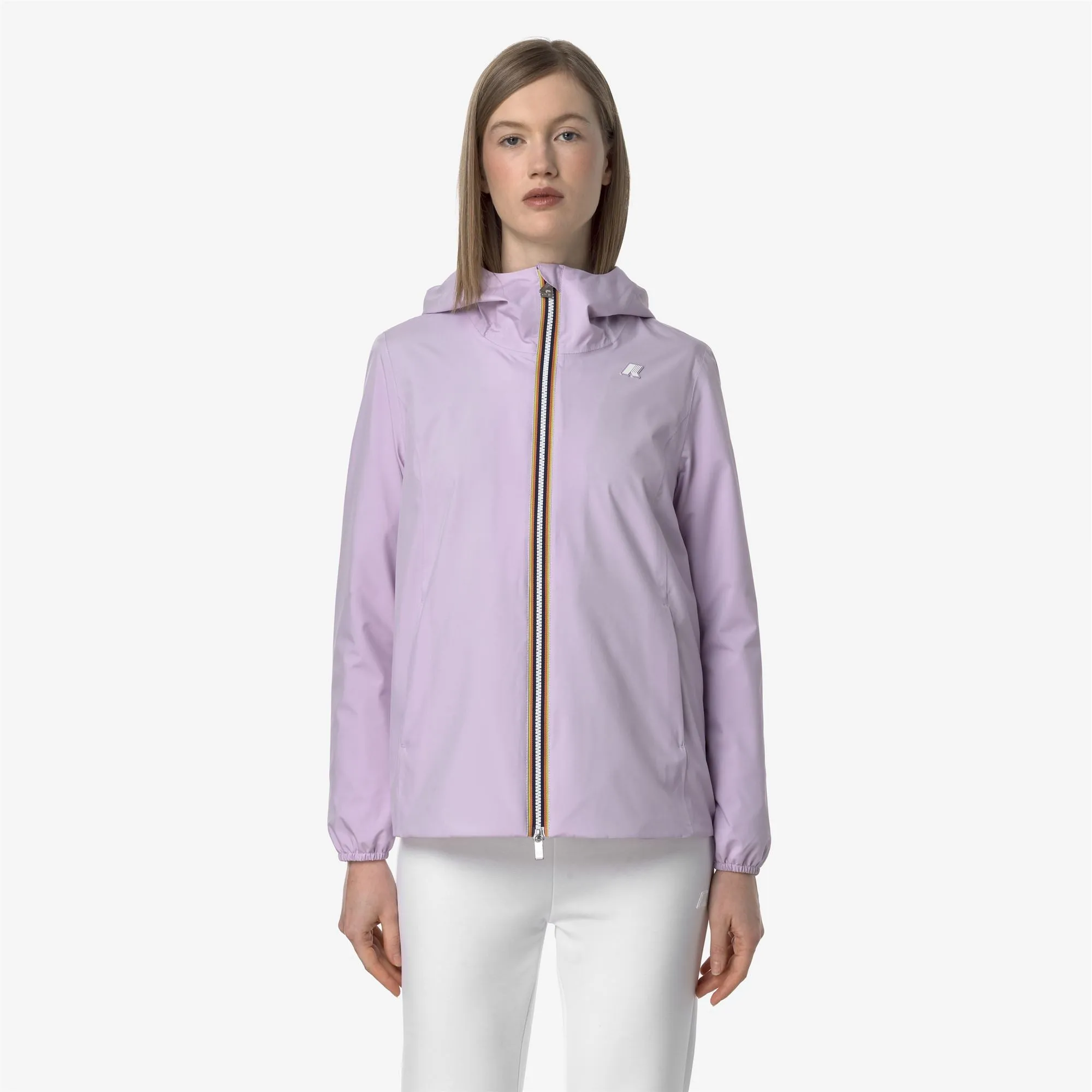 MARGUERITE STRETCH POLY JERSEY - Jackets - Mid - WOMAN - VIOLET LT LILAC sold by K-Way product image thumbnail 3