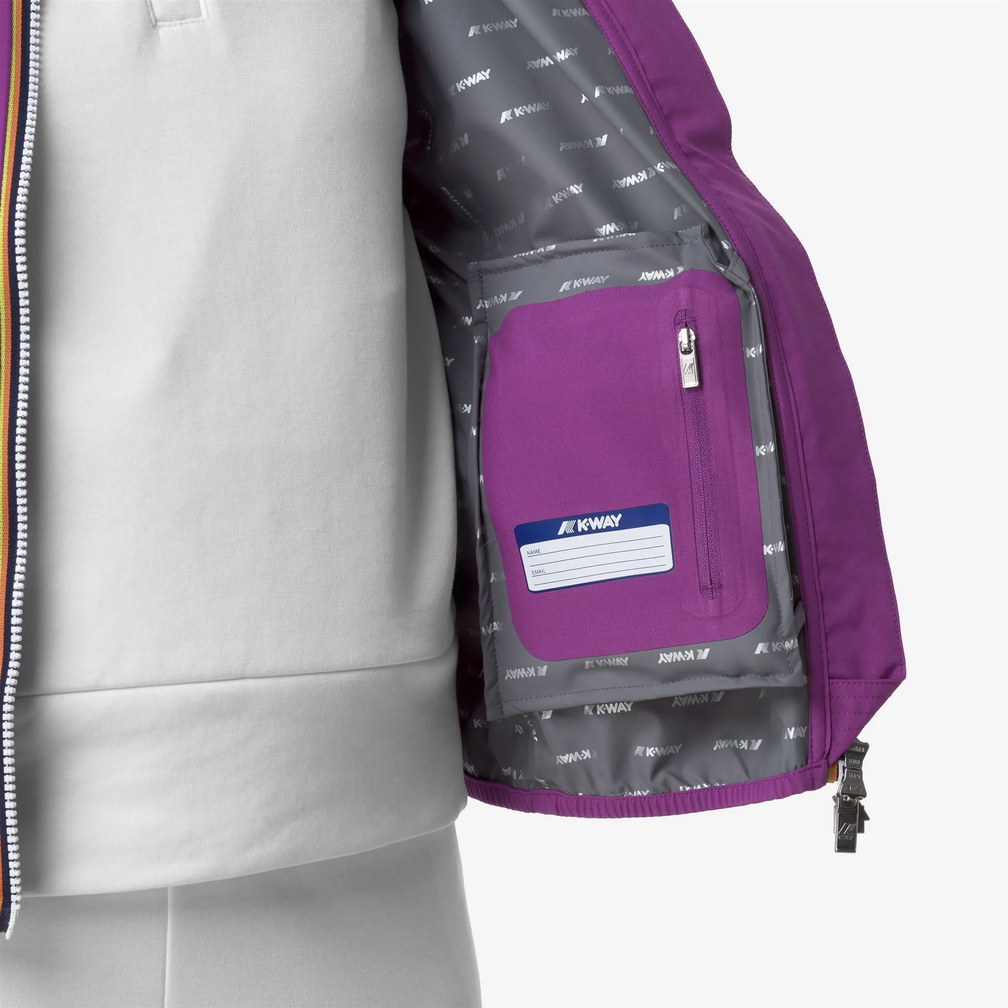 LILY STRETCH DOT - Jackets - Short - WOMAN - VIOLET sold by K-Way product image thumbnail 2