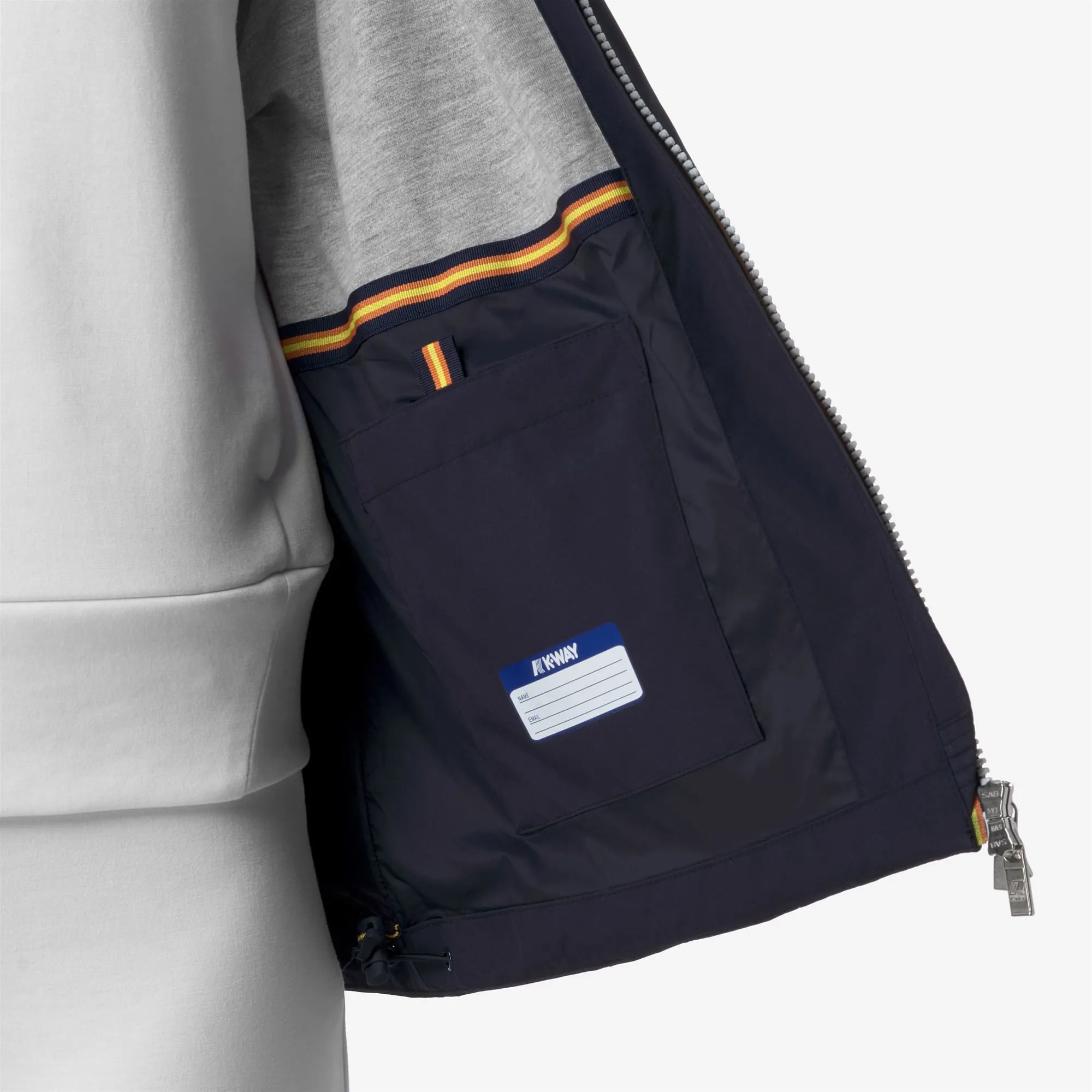 MARGUERITE STRETCH POLY JERSEY - Jackets - Mid - WOMAN - BLUE DEPTH sold by K-Way product image thumbnail 2