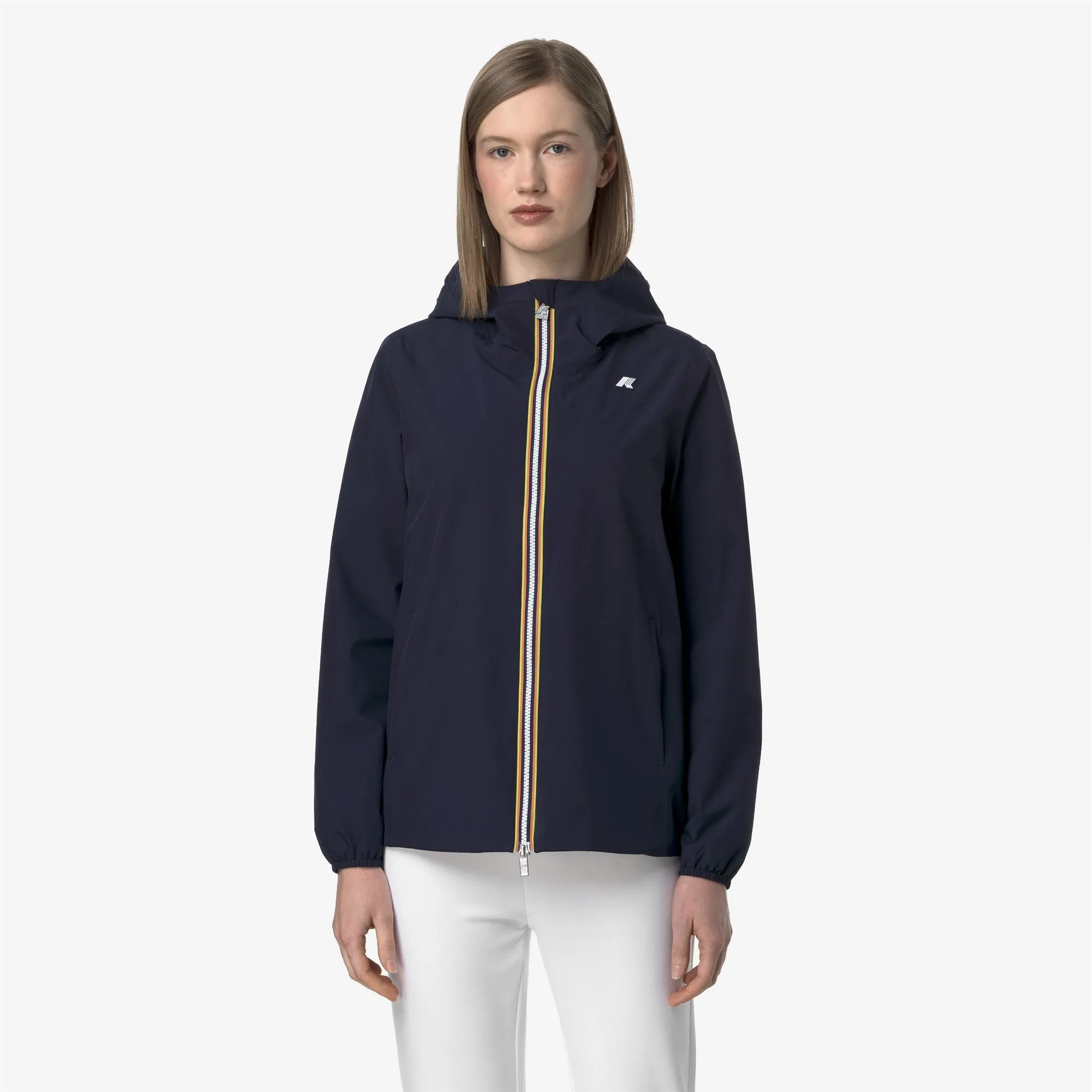 MARGUERITE STRETCH POLY JERSEY - Jackets - Mid - WOMAN - BLUE DEPTH sold by K-Way product image thumbnail 3