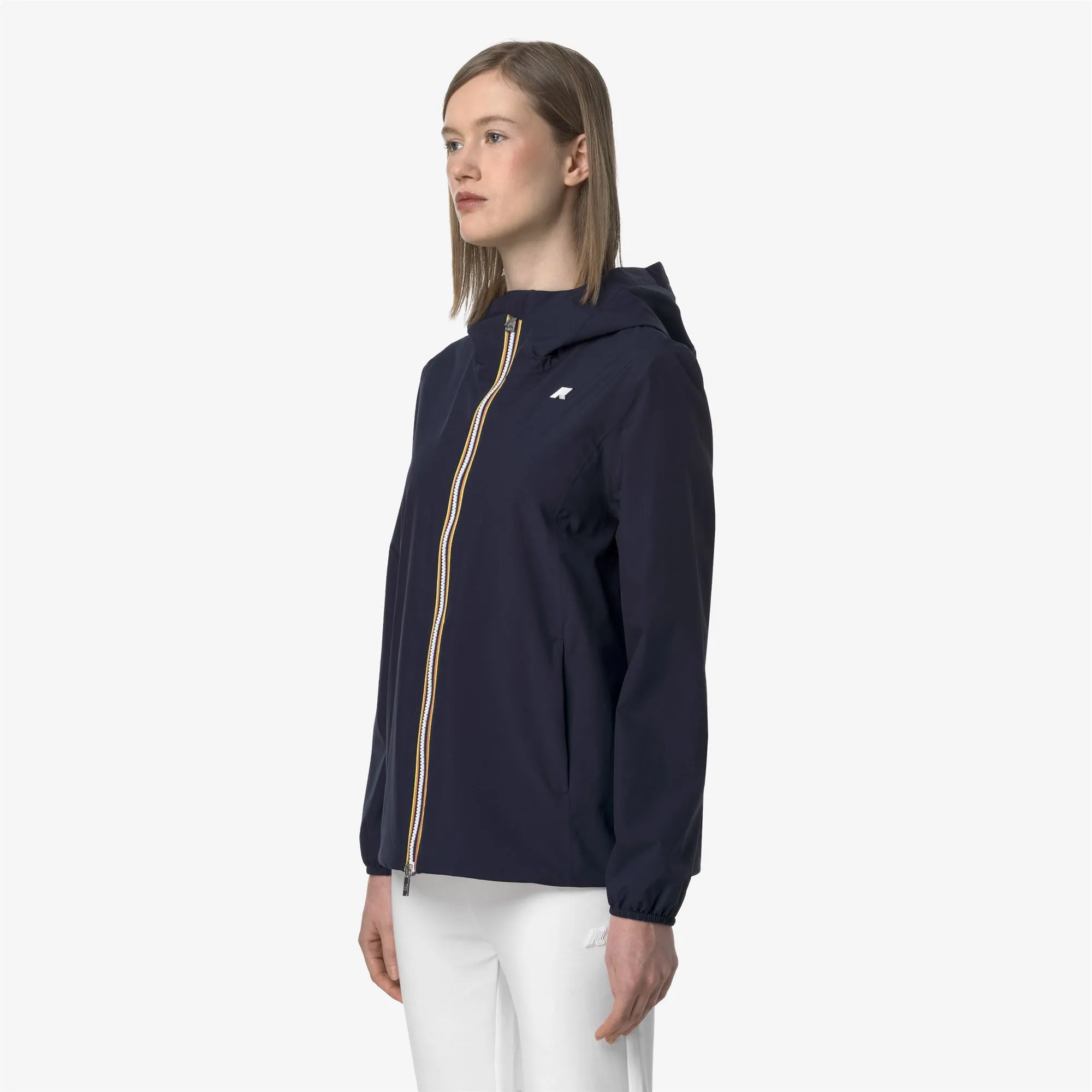 MARGUERITE STRETCH POLY JERSEY - Jackets - Mid - WOMAN - BLUE DEPTH sold by K-Way product image thumbnail 4