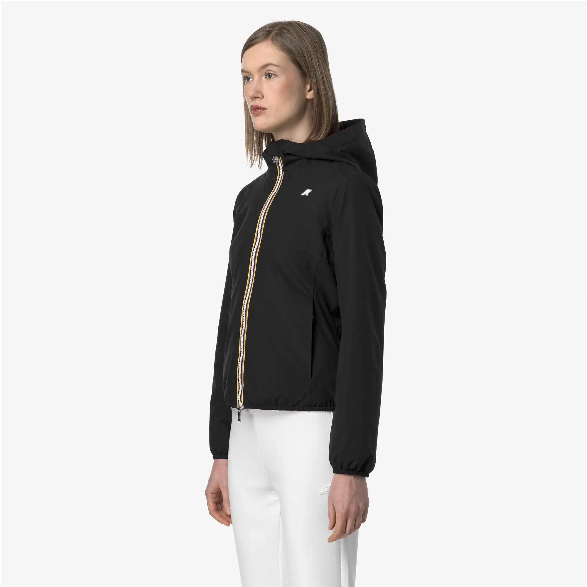 LILY STRETCH POLY JERSEY - Jackets - Short - WOMAN - BLACK PURE sold by K-Way product image thumbnail 4