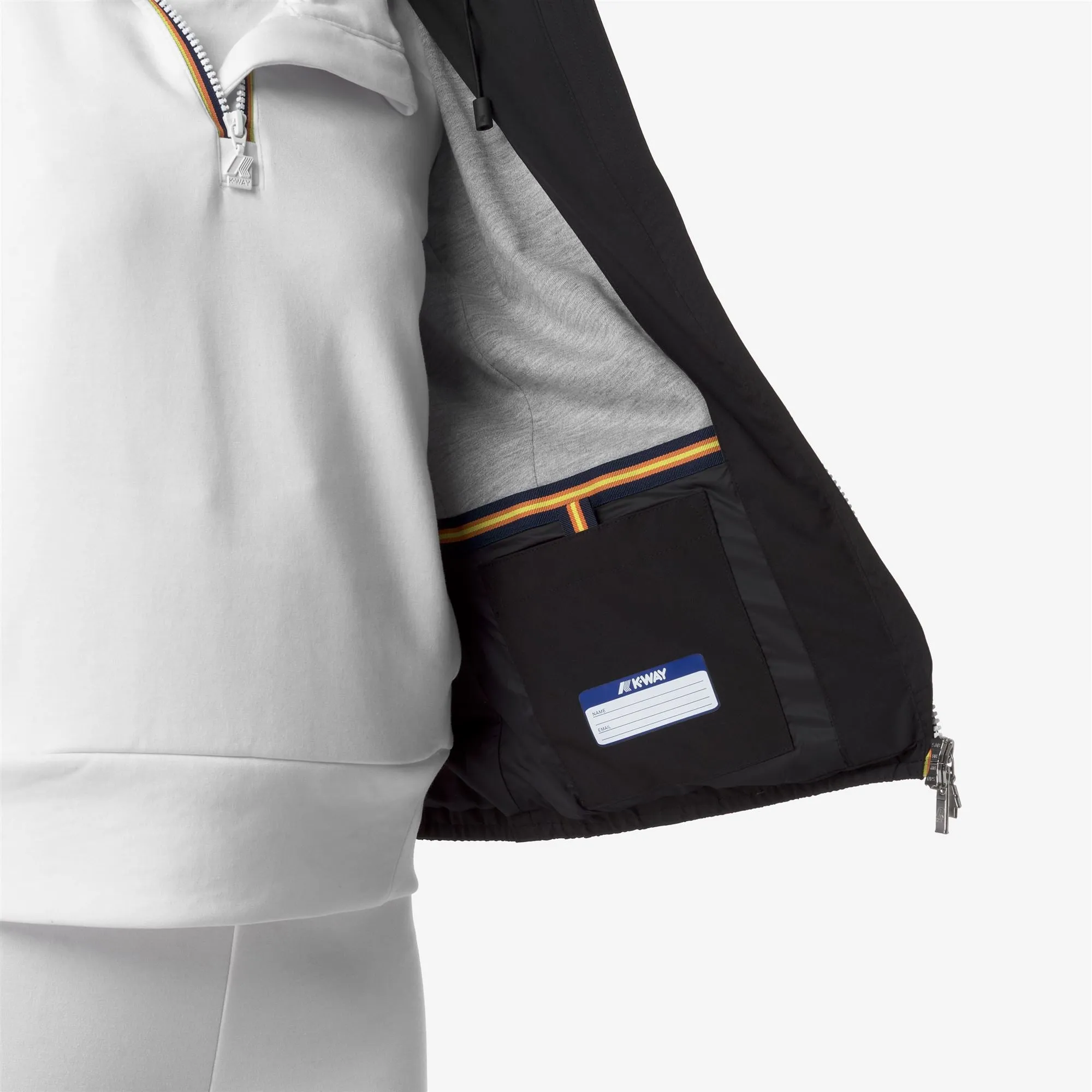 LILY STRETCH POLY JERSEY - Jackets - Short - WOMAN - BLACK PURE sold by K-Way product image thumbnail 2