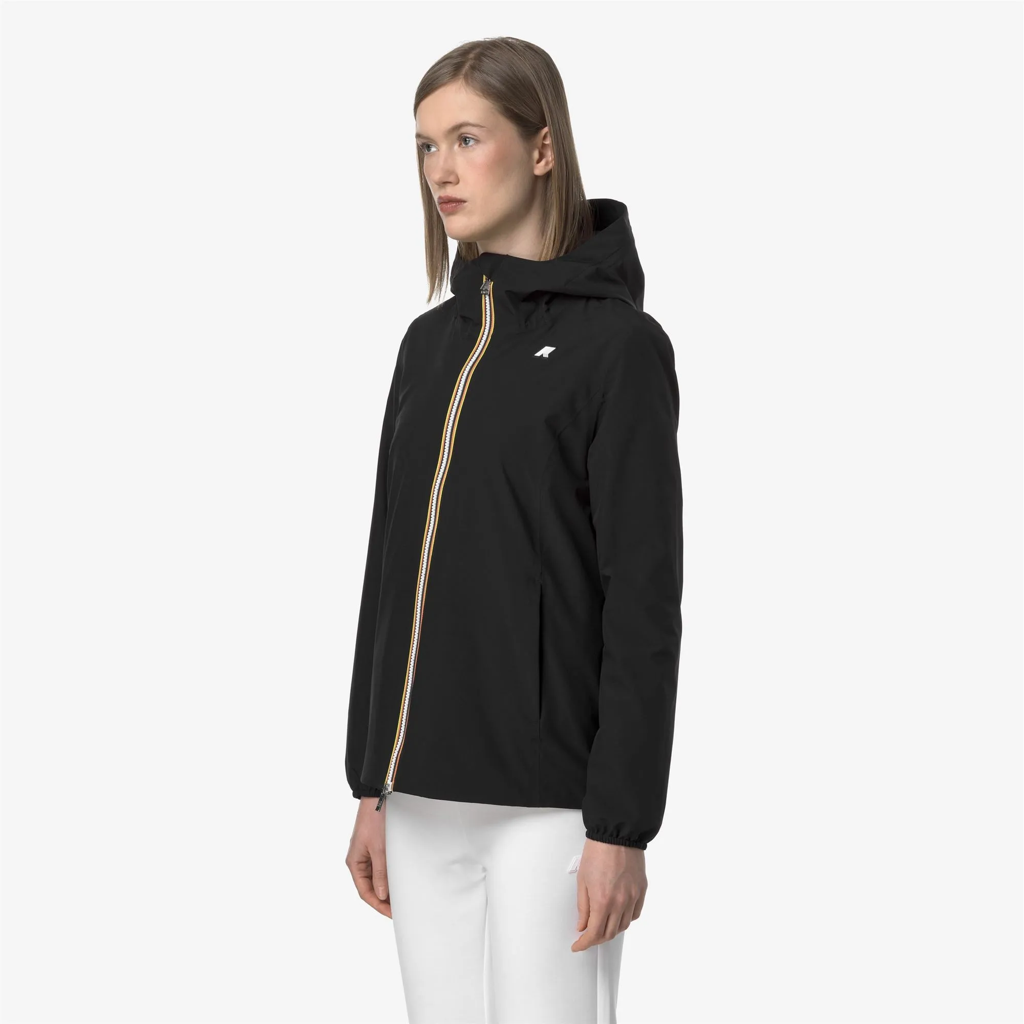 MARGUERITE STRETCH POLY JERSEY - Jackets - Mid - WOMAN - BLACK PURE sold by K-Way product image thumbnail 4