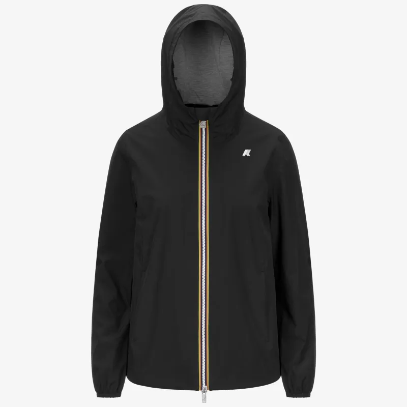 MARGUERITE STRETCH POLY JERSEY - Jackets - Mid - WOMAN - BLACK PURE sold by K-Way