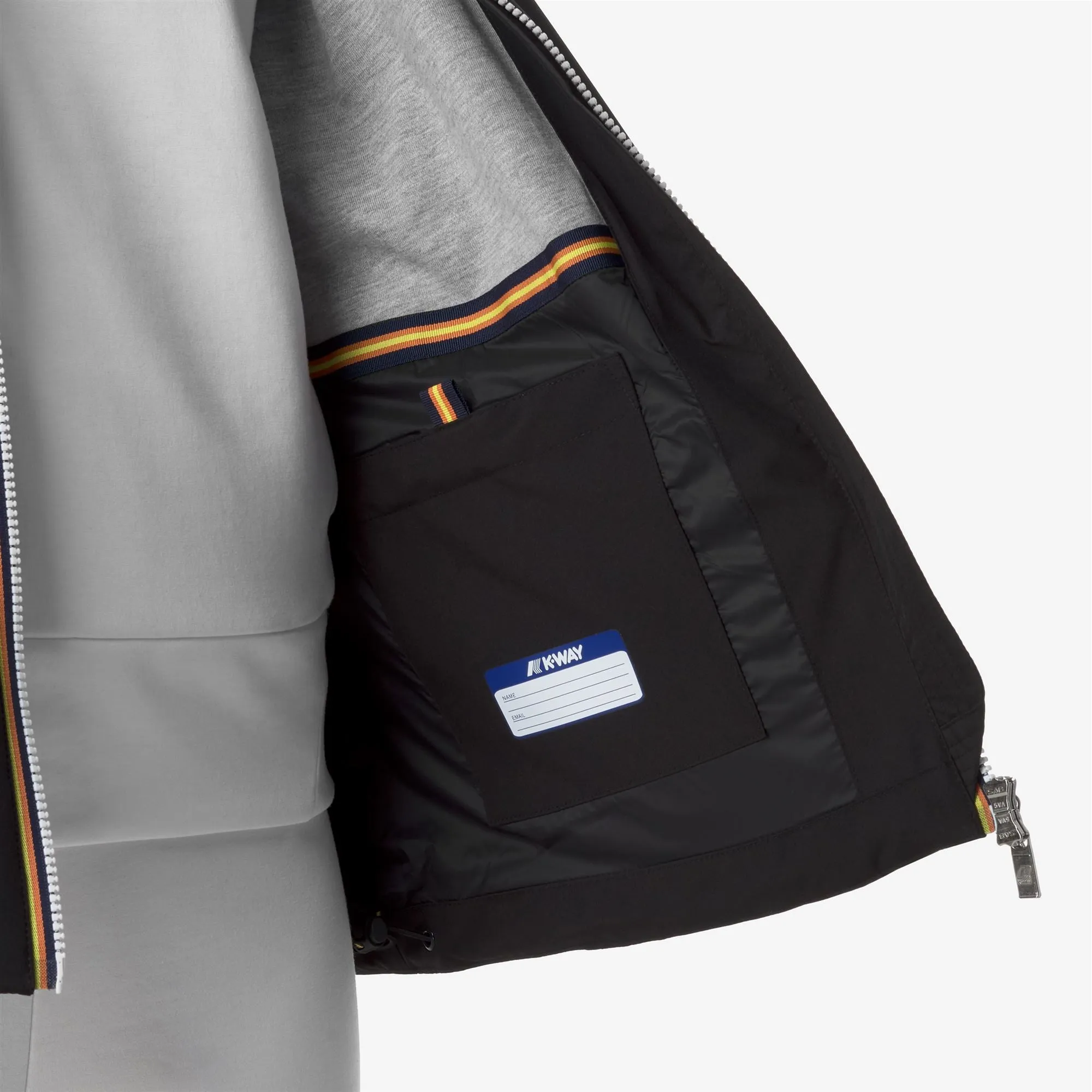 MARGUERITE STRETCH POLY JERSEY - Jackets - Mid - WOMAN - BLACK PURE sold by K-Way product image thumbnail 2