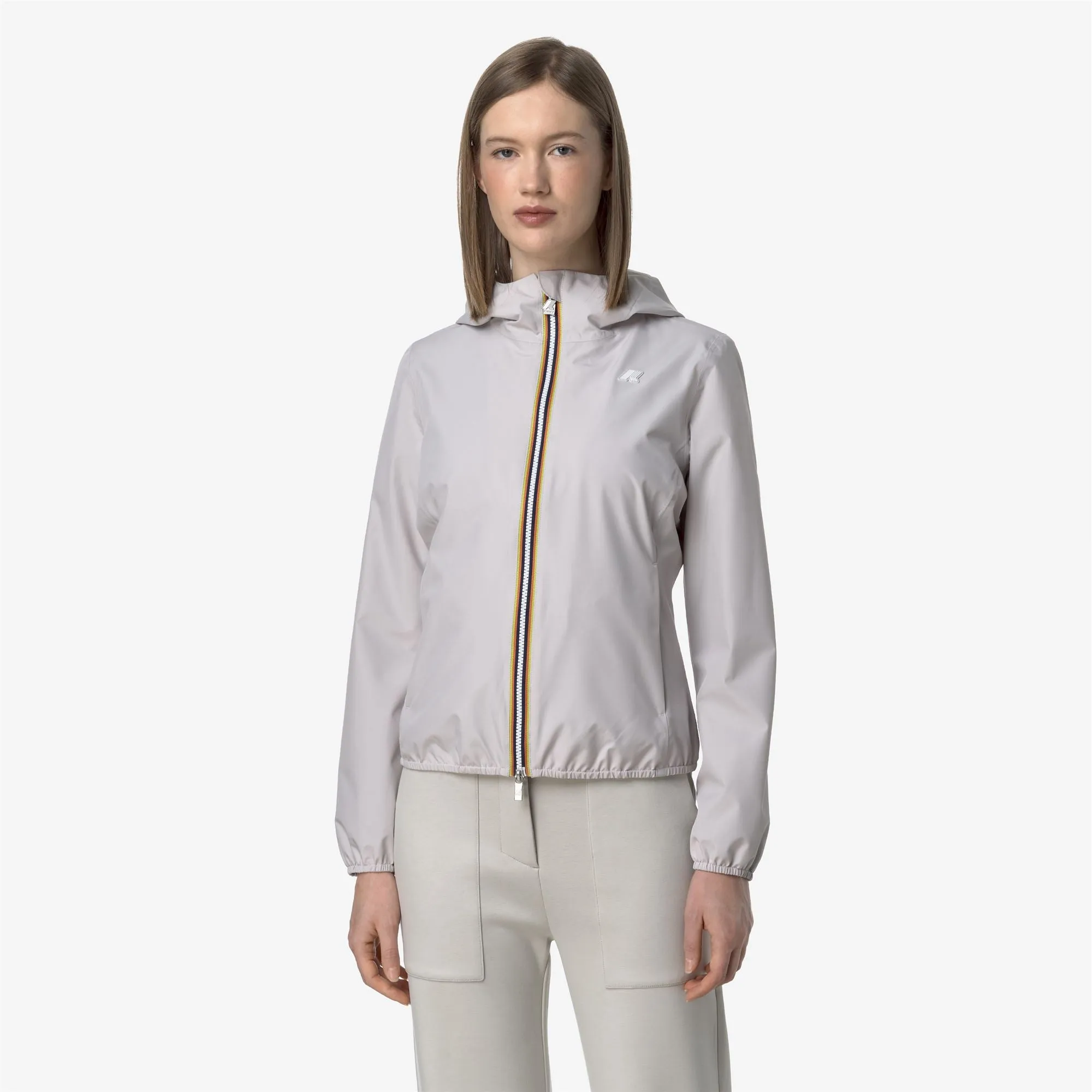 LILY STRETCH POLY JERSEY - Jackets - Short - WOMAN - BEIGE LT sold by K-Way product image thumbnail 3