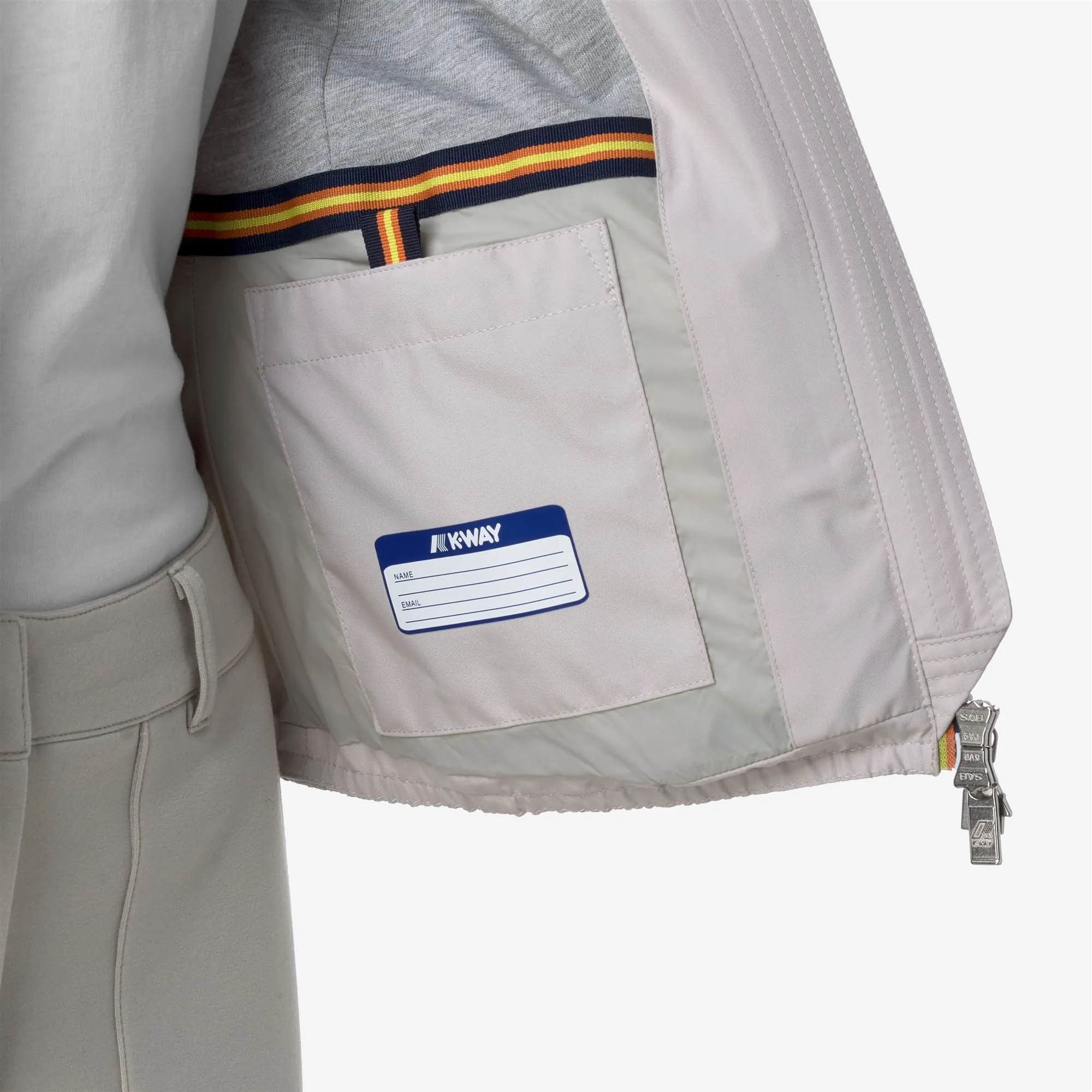 LILY STRETCH POLY JERSEY - Jackets - Short - WOMAN - BEIGE LT sold by K-Way product image thumbnail 2