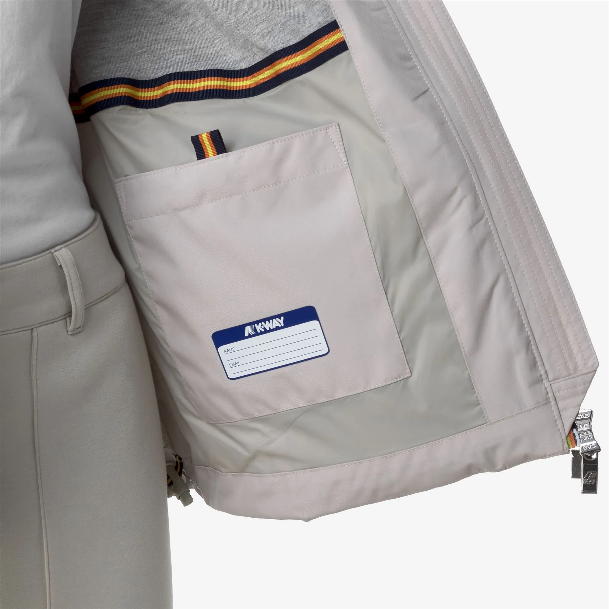 MARGUERITE STRETCH POLY JERSEY - Jackets - Mid - Woman - BEIGE LT sold by K-Way product image thumbnail 2