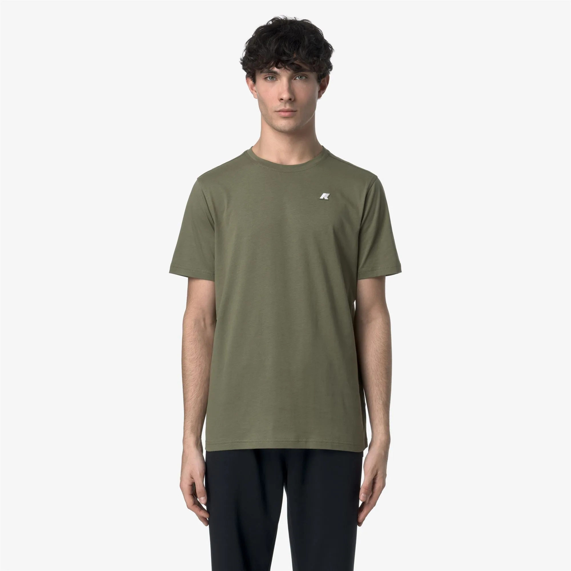 ODOM ROUND SLEEVES THREE PACK - T-ShirtsTop - T-Shirt - MAN - BLUE DEPTH-GREEN LICHEN-WHITE sold by K-Way product image thumbnail 4