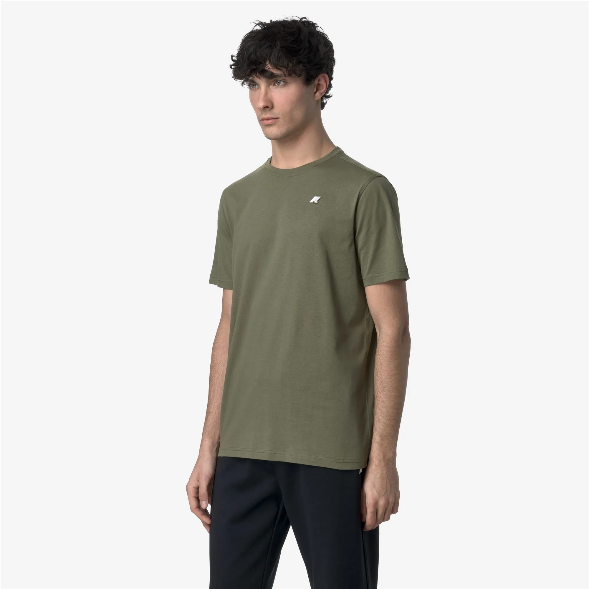 ODOM ROUND SLEEVES THREE PACK - T-ShirtsTop - T-Shirt - MAN - BLUE DEPTH-GREEN LICHEN-WHITE sold by K-Way product image thumbnail 5