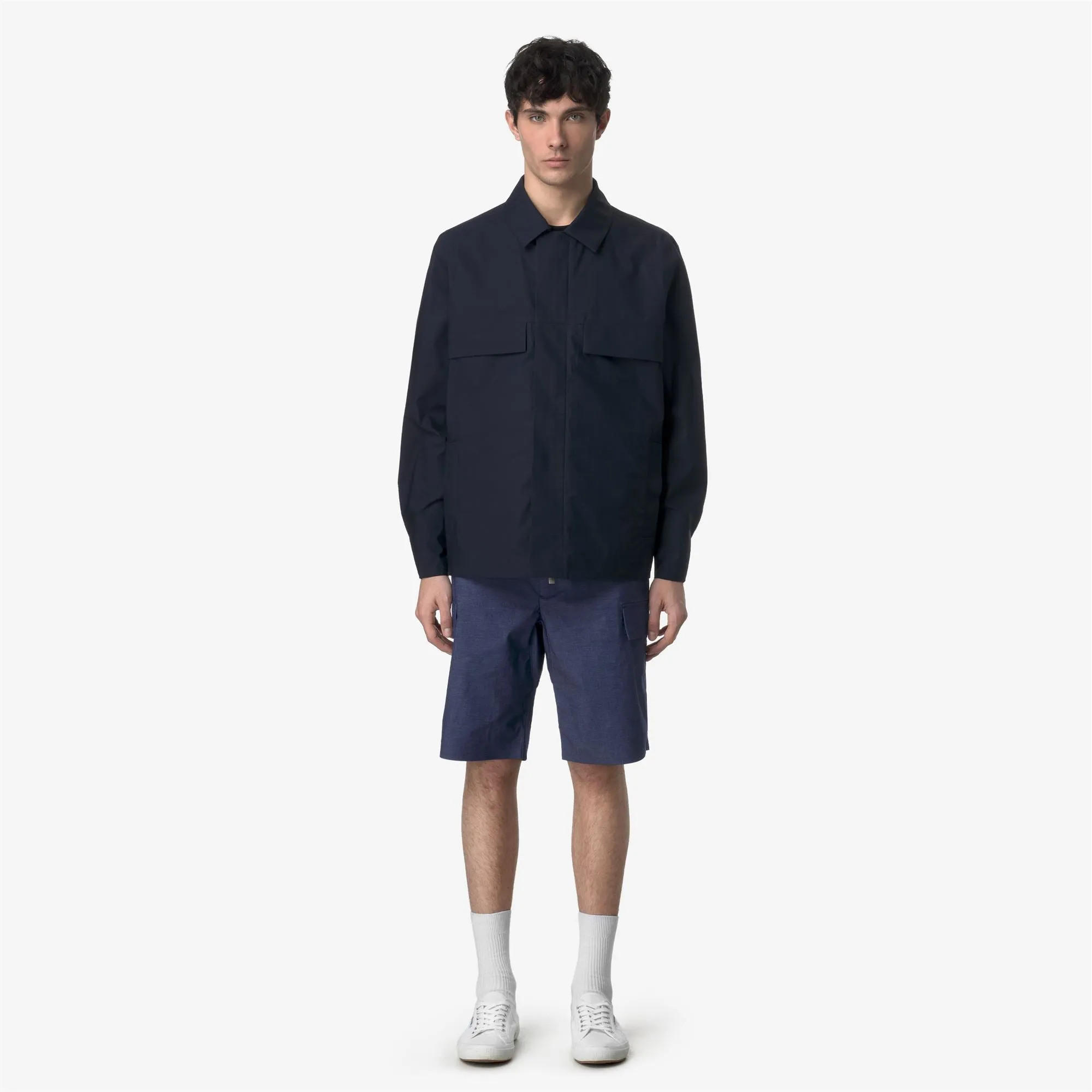 BASTYEL SOFT DENIM - Shorts - Cargo - MAN - BLUE DEEP COBALT sold by K-Way product image thumbnail 3