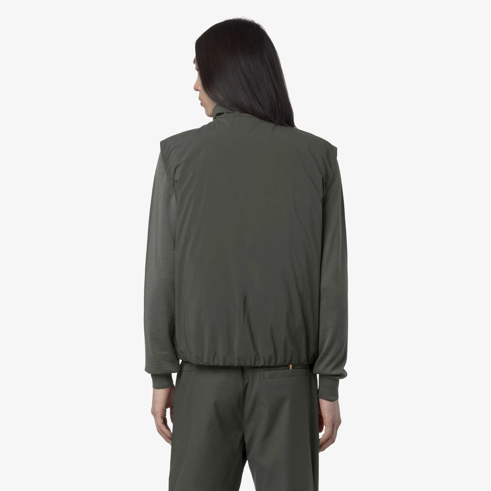 VALEN PLAIN WARM - Jackets - Vest - MAN - GREEN BLACKISH sold by K-Way product image thumbnail 5