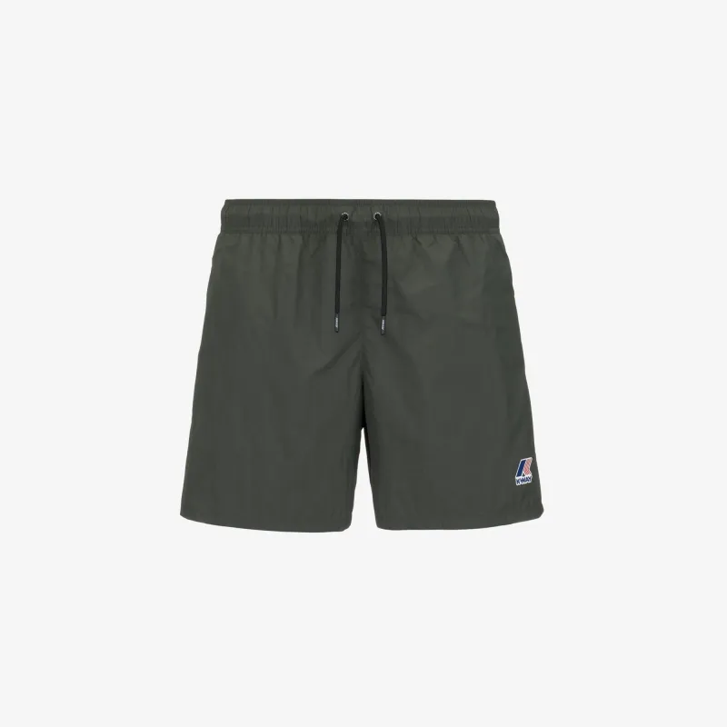 LE VRAI OLIVIER - Bathing Suits - Swimming Trunks - MAN - GREEN BLACKISH sold by K-Way