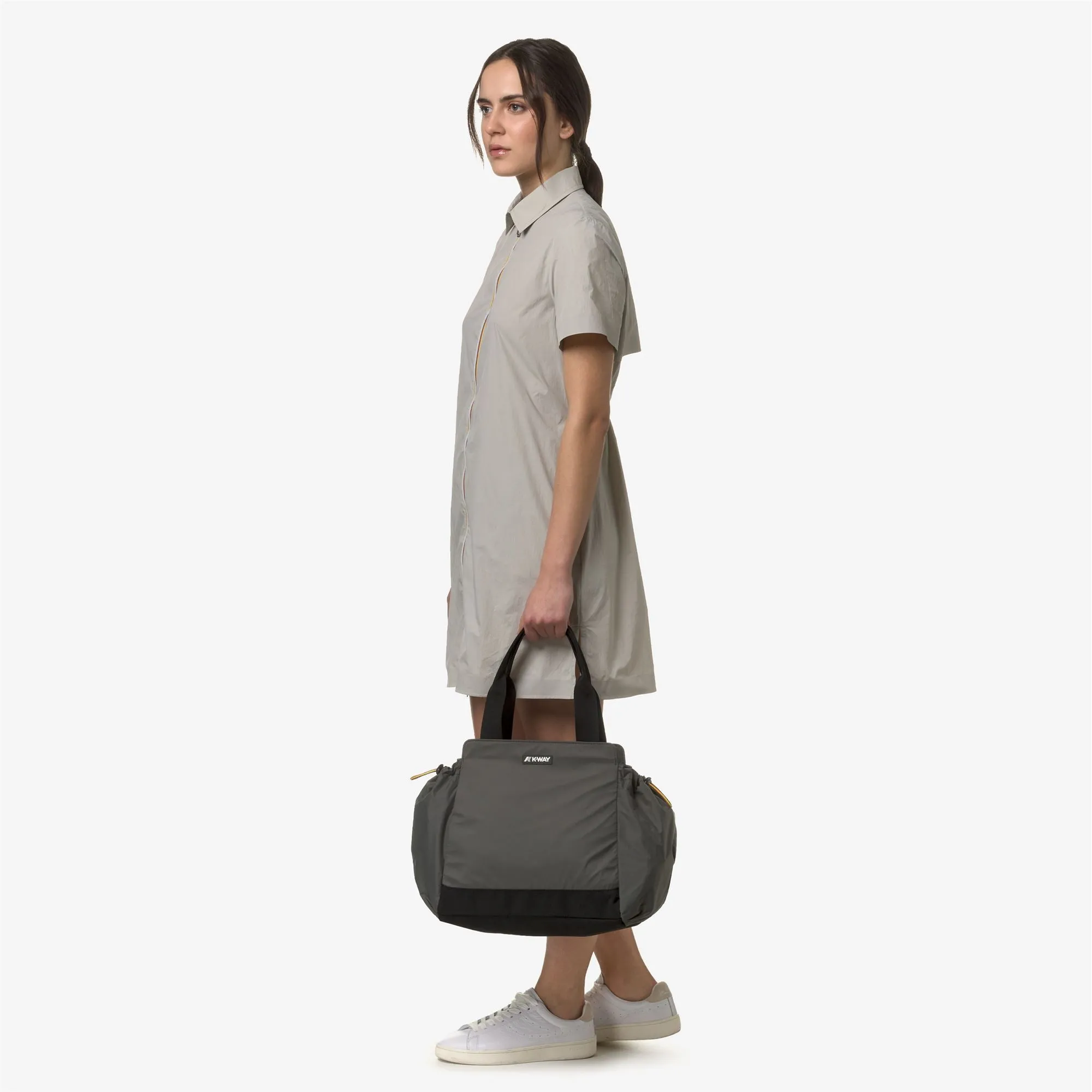 AISY - Bags - Tote Bag - Woman - GREEN BLACKISH sold by K-Way product image thumbnail 5