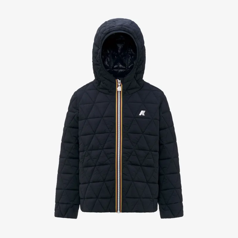 P. MADLAINE DIAMOND QUILTED WARM - Jackets - Short - Girl - Blue Depth made by K-Way