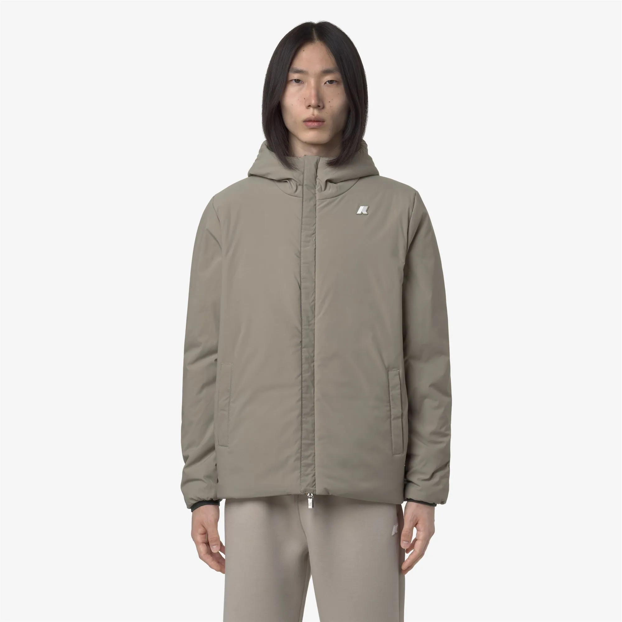 JACK ST WARM DOUBLE - Jackets - Short - Man - GREEN BLACKISH -Green Oak sold by K-Way product image thumbnail 3