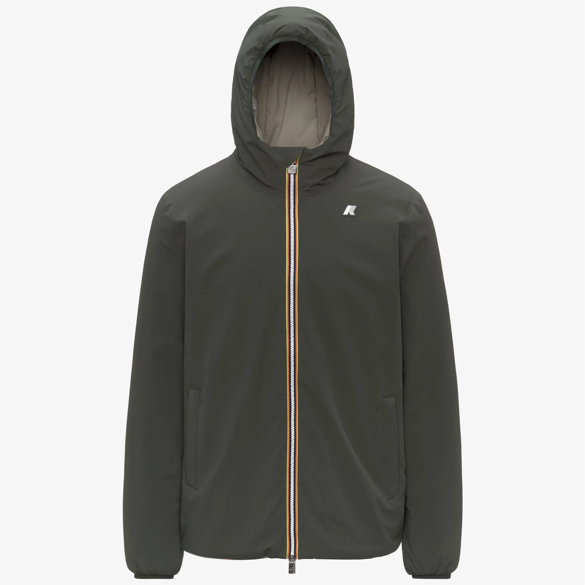 JACK ST WARM DOUBLE - Jackets - Short - Man - GREEN BLACKISH -Green Oak sold by K-Way