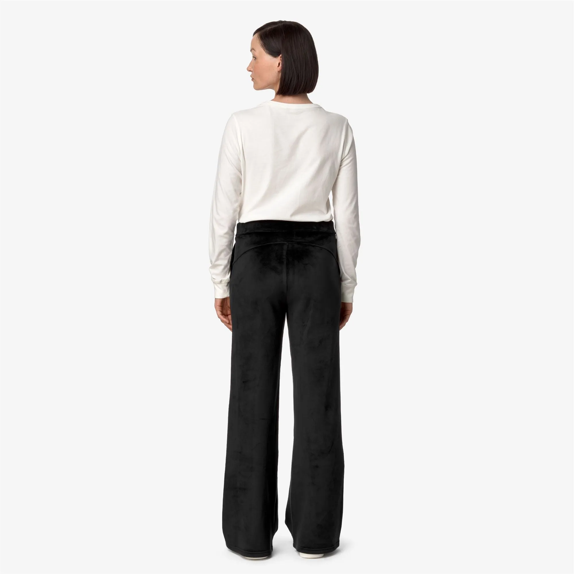 JENNY VELOUR POLAR - Pants - Sport Trousers - Woman - Black P-Black P sold by K-Way product image thumbnail 5