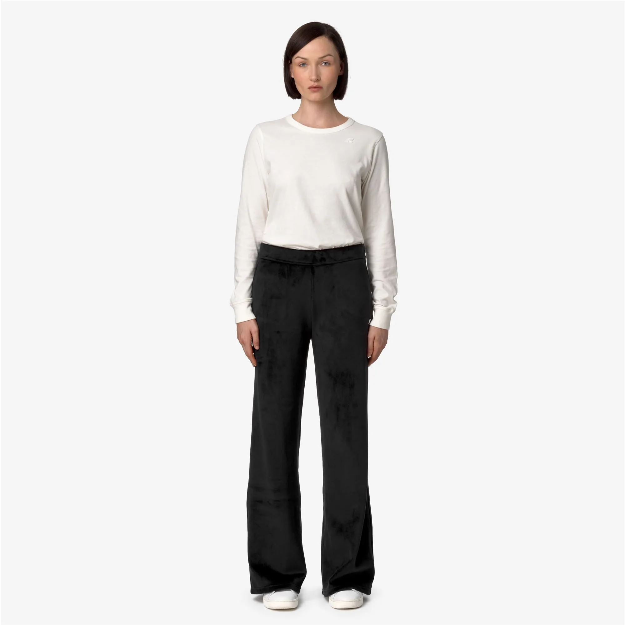 JENNY VELOUR POLAR - Pants - Sport Trousers - Woman - Black P-Black P sold by K-Way product image thumbnail 3