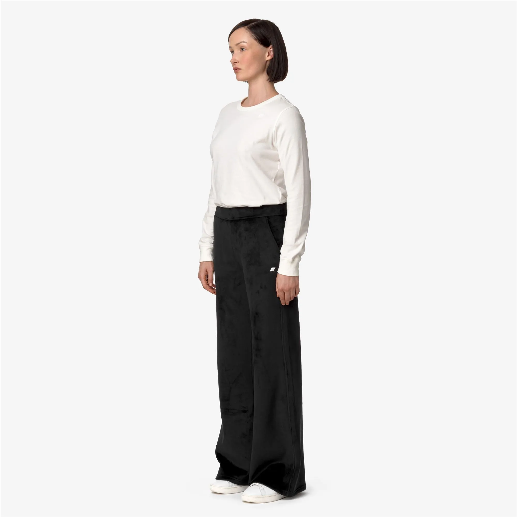 JENNY VELOUR POLAR - Pants - Sport Trousers - Woman - Black P-Black P sold by K-Way product image thumbnail 4