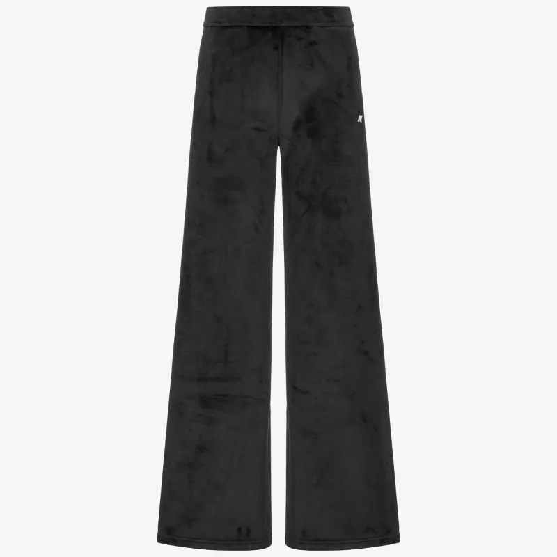 JENNY VELOUR POLAR - Pants - Sport Trousers - WOMAN - Black P-Black P sold by K-Way