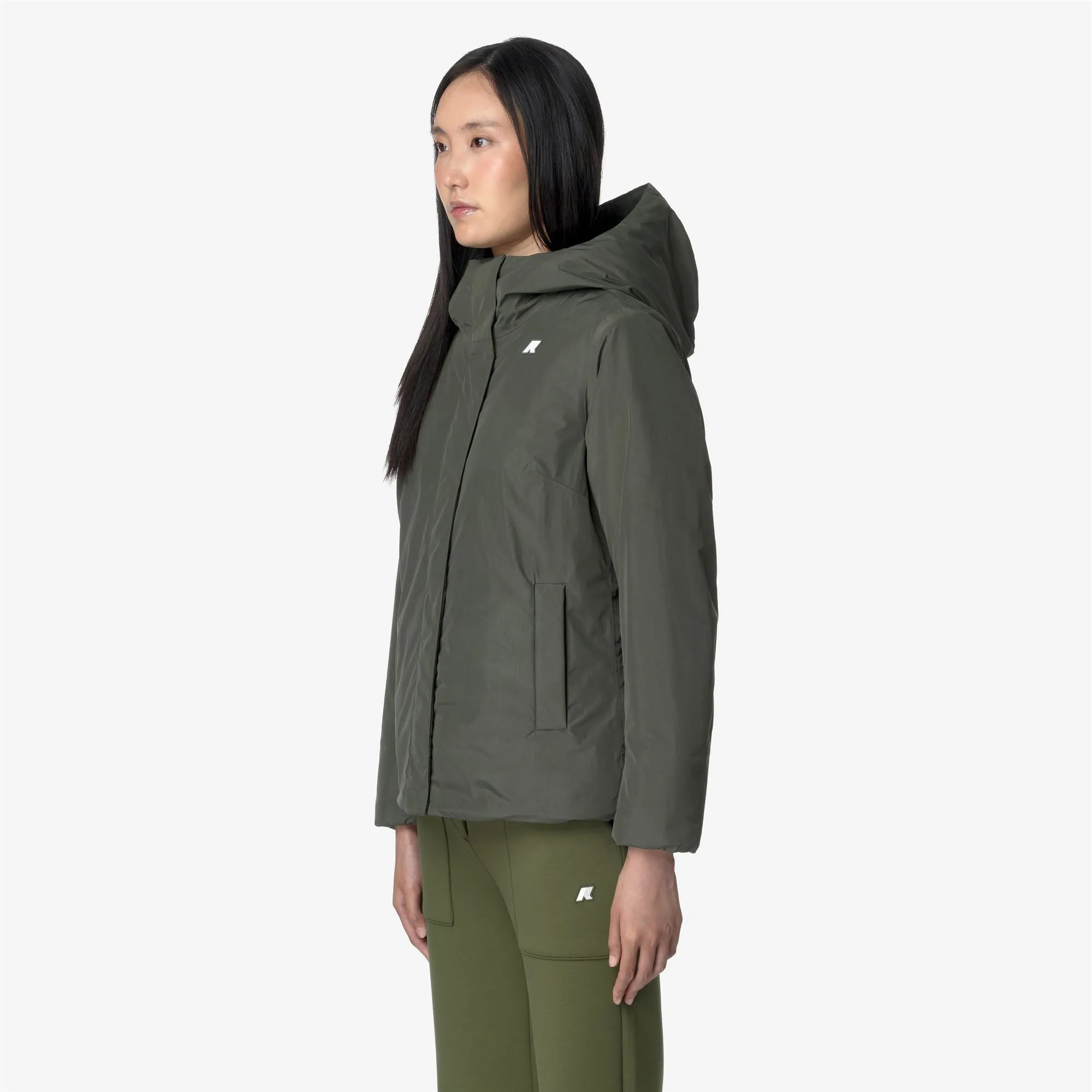 LIL SOFT TOUCH MARMOTTA - Jackets - Short - Woman - Green B-Blue A sold by K-Way product image thumbnail 4