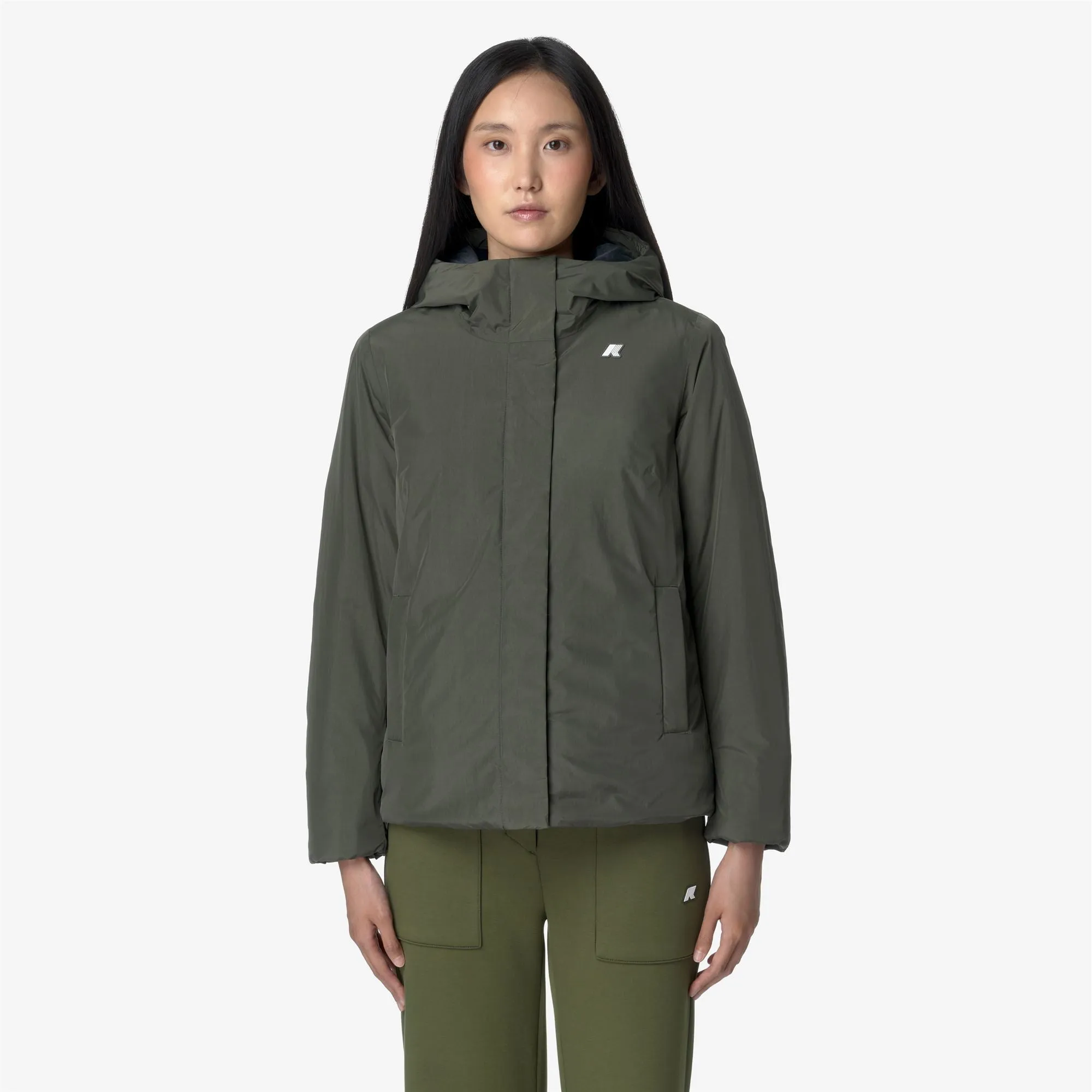 LIL SOFT TOUCH MARMOTTA - Jackets - Short - Woman - Green B-Blue A sold by K-Way product image thumbnail 3