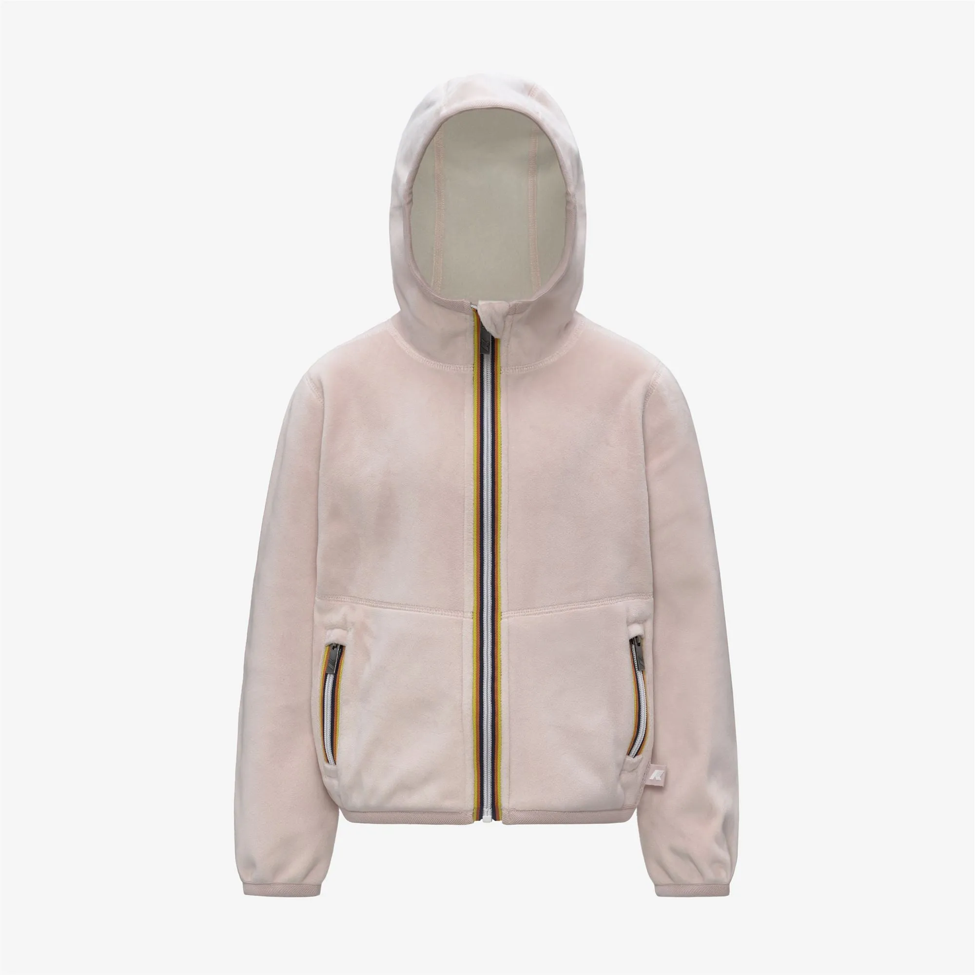 P. LILY VELOUR POLAR REVERSIBLE - Fleece - Jacket - GIRL - Rose Hushed-White Gardenia sold by K-Way
