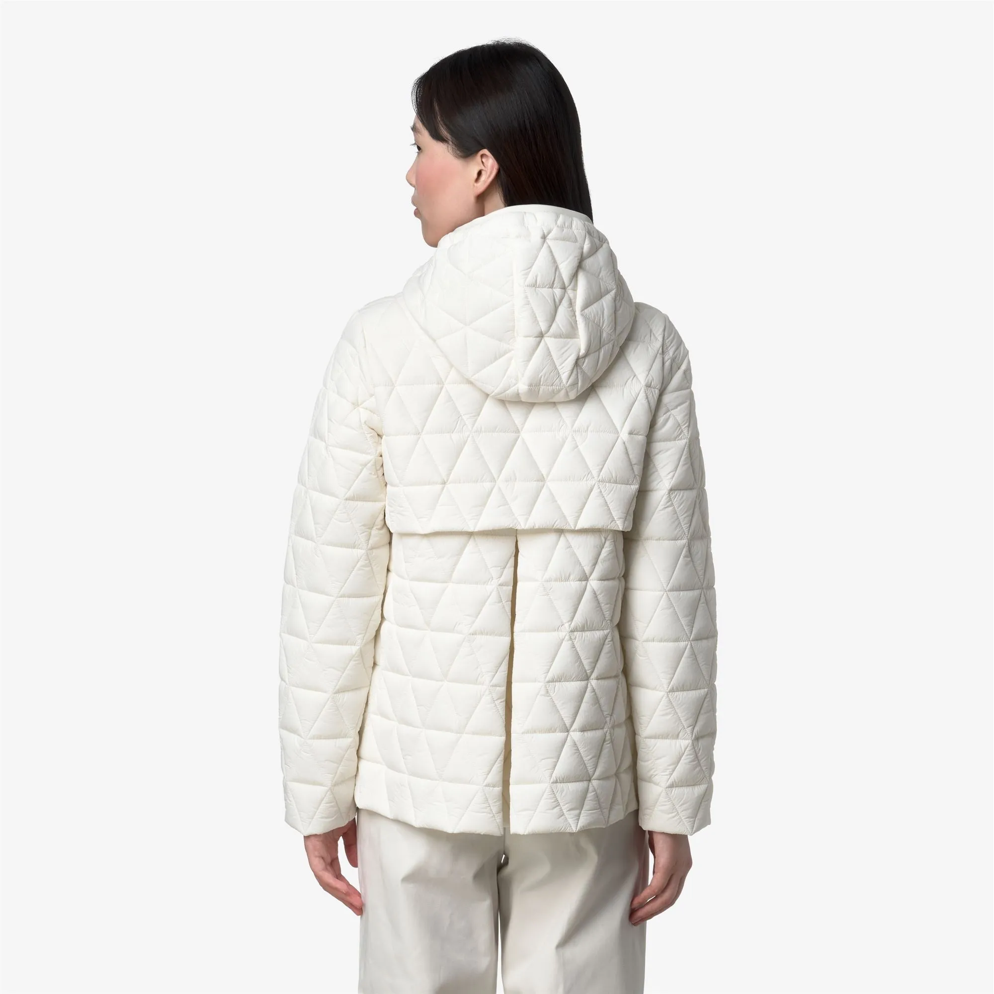 MADLAINE DIAMOND QUILTED WARM - Jackets - Short - Woman - White Gardenia sold by K-Way product image thumbnail 5
