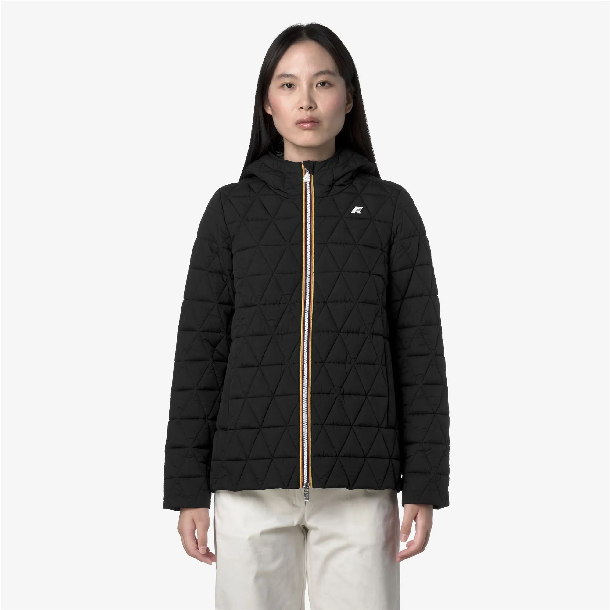 MADLAINE DIAMOND QUILTED WARM - Jackets - Short - WOMAN - Black Pure sold by K-Way product image thumbnail 3